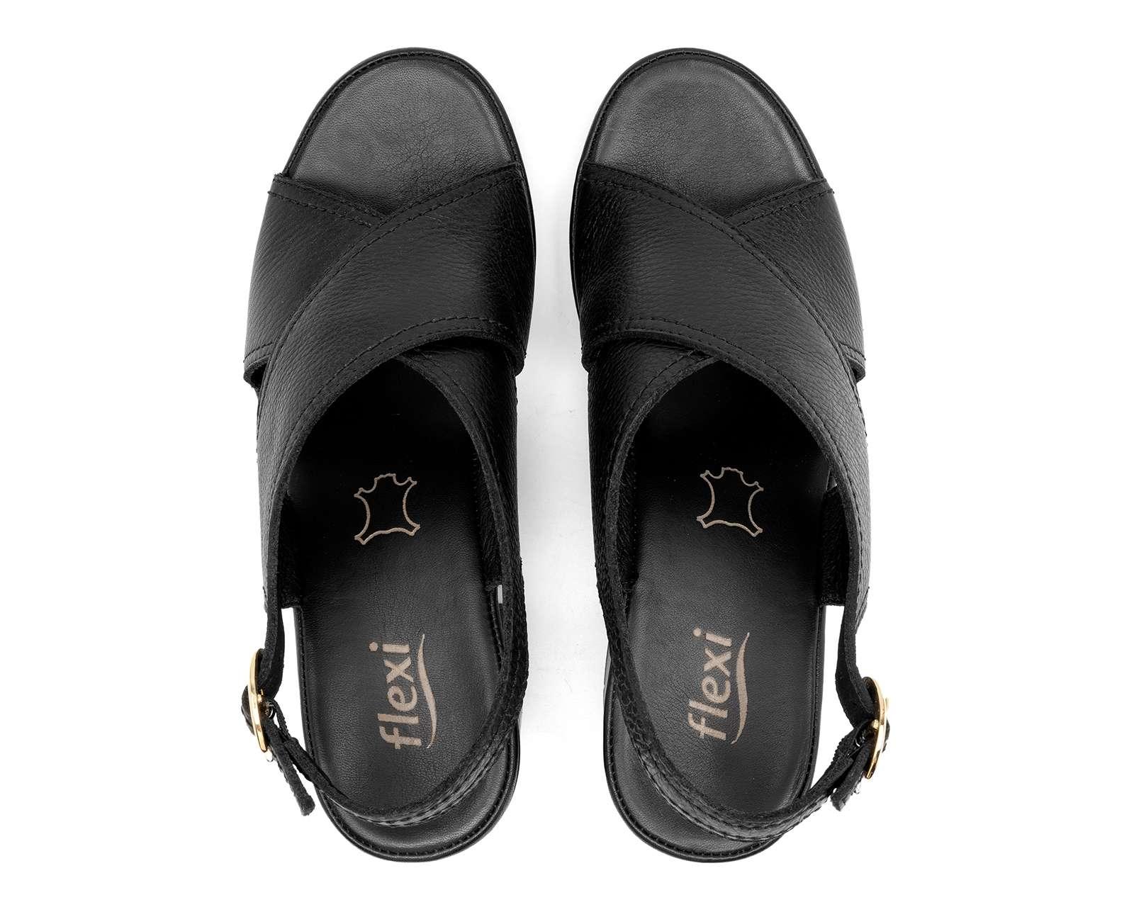 Foto 4 pulgar | Foto 3 | Sandalias Confort Flexi de Piel para Mujer