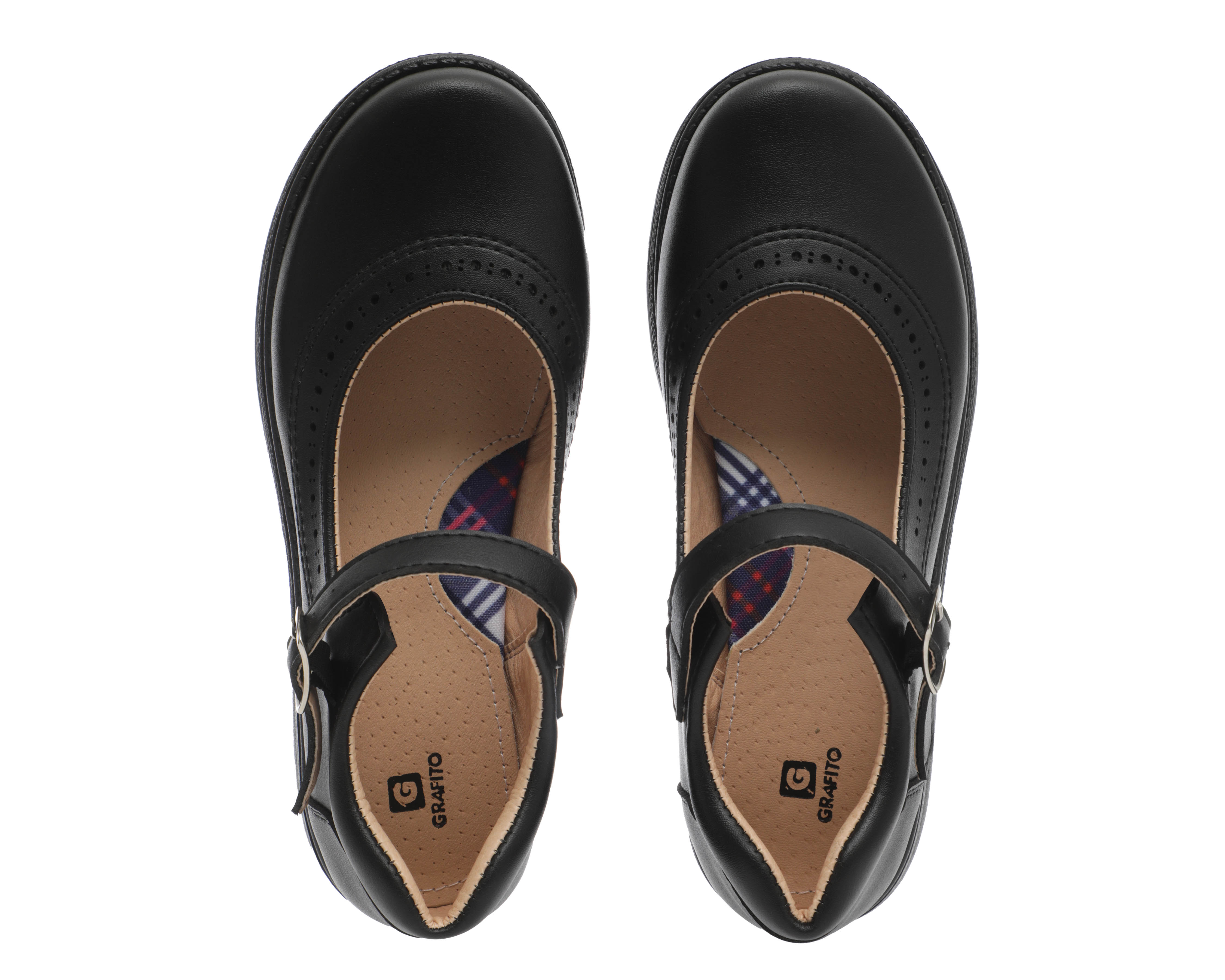 Foto 4 pulgar | Foto 3 | Zapatos Escolares Grafito para Niña