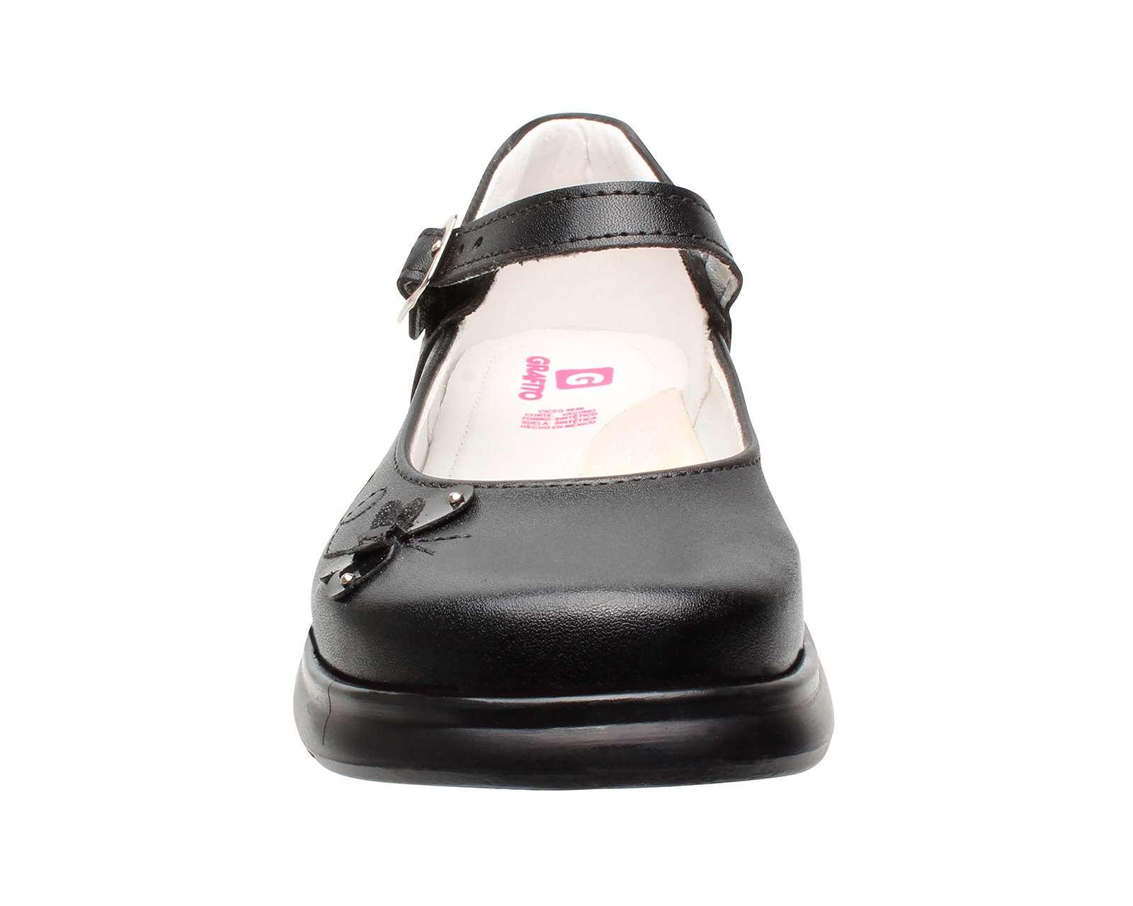 Foto 5 | Foto 5 | Zapatos Escolares Grafito para Niña