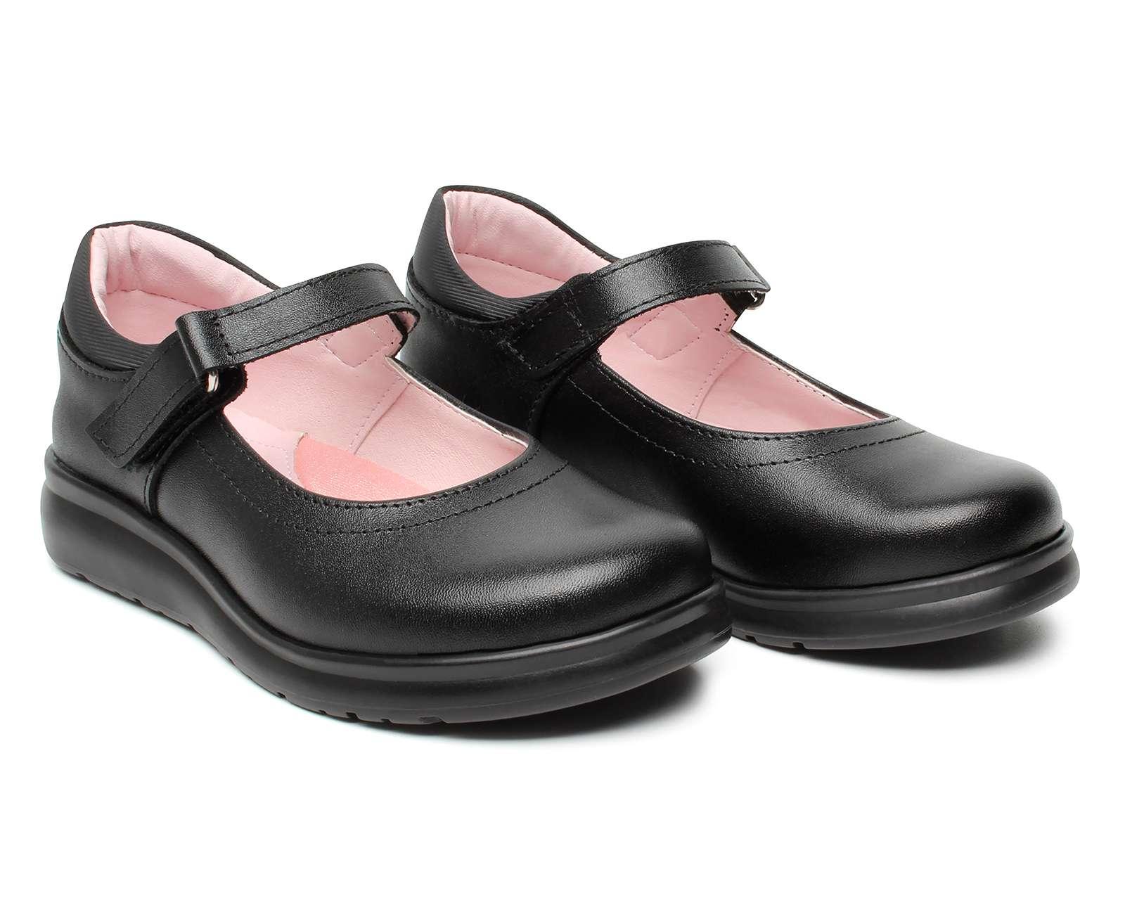 Zapatos Escolares Grafito para Niña