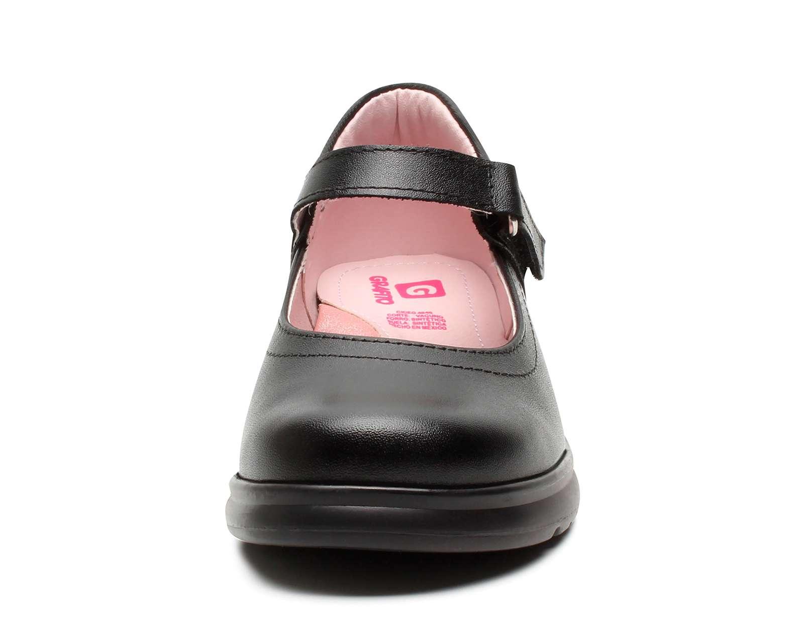 Foto 5 | Foto 5 | Zapatos Escolares Grafito para Niña