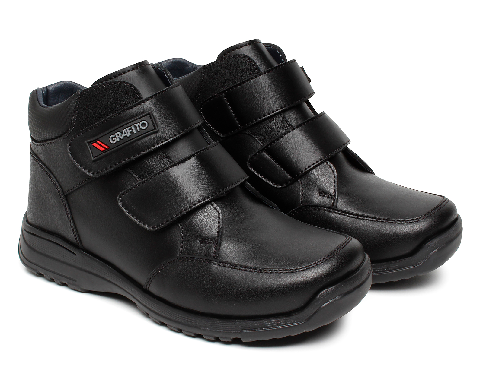 Zapatos Escolares Grafito para Niño