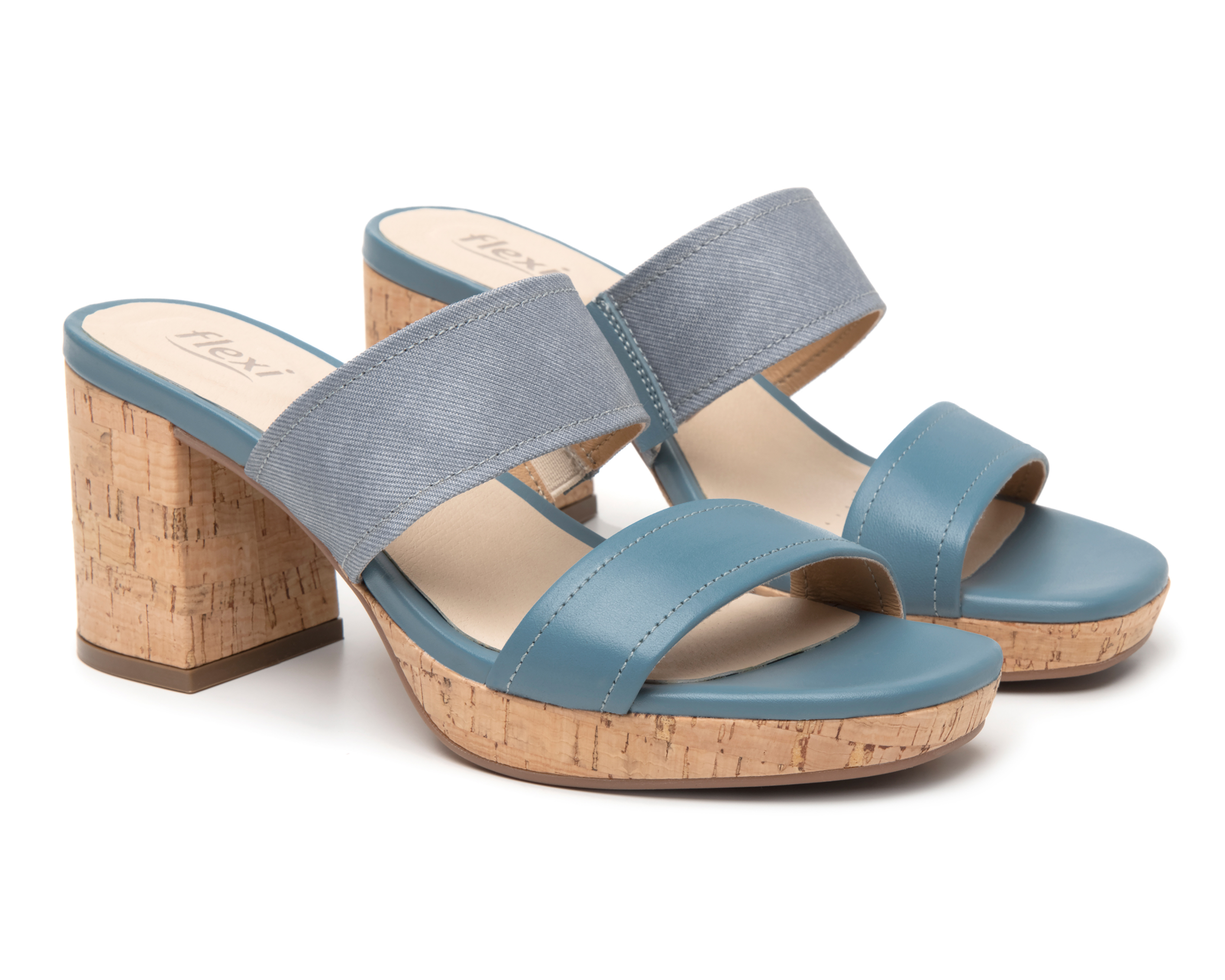 Foto 1 | Foto 1 | Sandalias Confort Flexi de Piel para Mujer