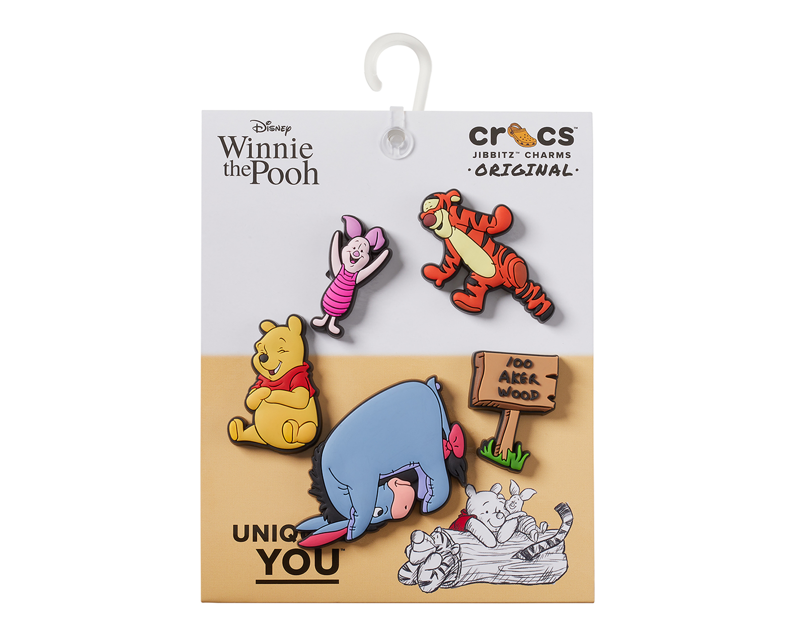Paquete de Pines Crocs Winnie the Pooh 5 Piezas
