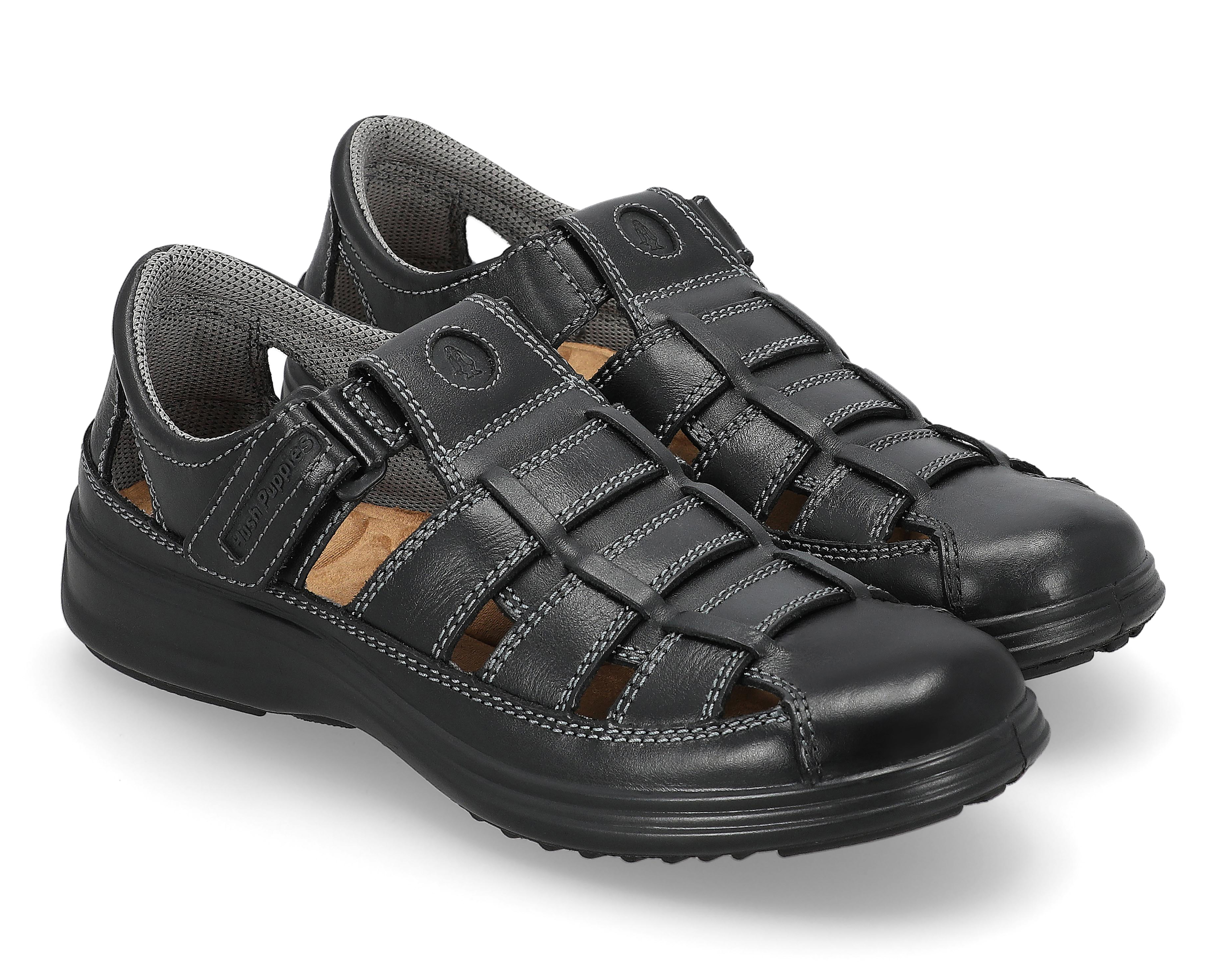Foto 2 pulgar | Foto 1 | Sandalias Casuales Hush Puppies de Piel para Hombre