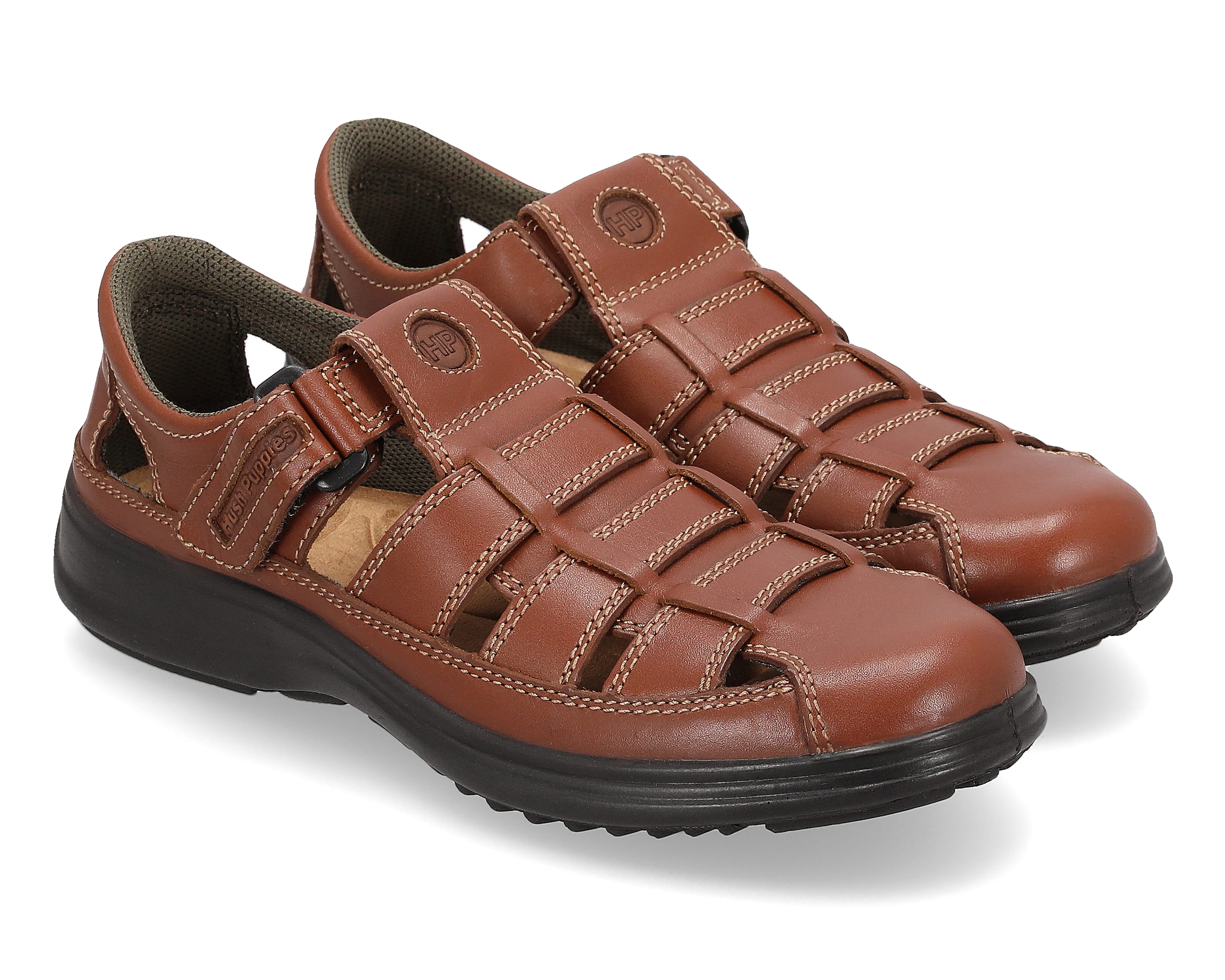 Foto 2 pulgar | Foto 1 | Sandalias Casuales Hush Puppies de Piel para Hombre