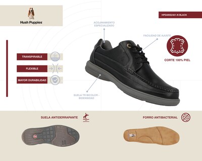 Foto 7 | Foto 7 | Zapatos Confort Hush Puppies de Piel para Hombre