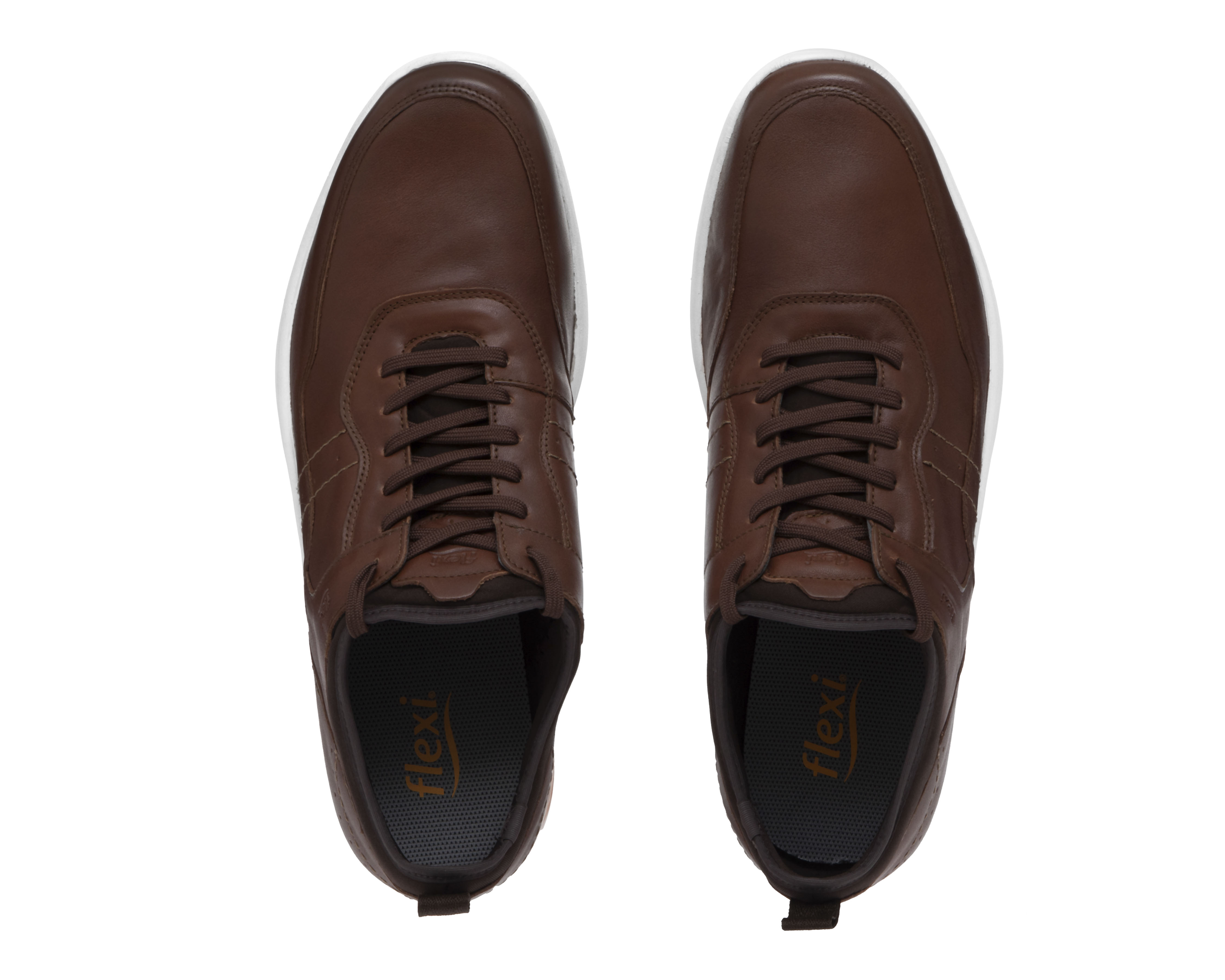 Foto 4 pulgar | Foto 3 | Tenis Casuales Flexi de Piel para Hombre