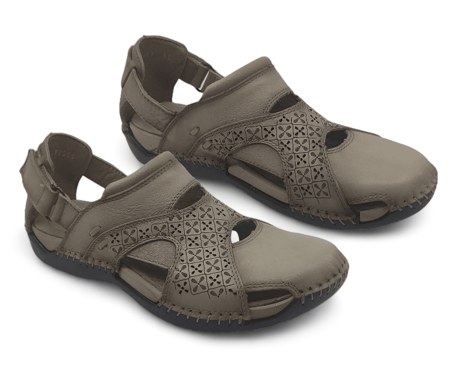 Foto 2 pulgar | Foto 1 | Sandalias Confort Lobo Solo de Piel para Mujer