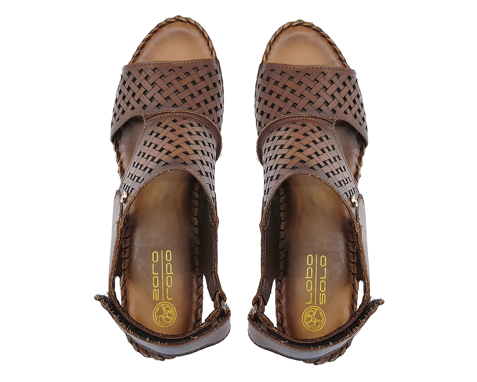 Foto 3 | Foto 3 | Sandalias Confort Lobo Solo de Piel para Mujer