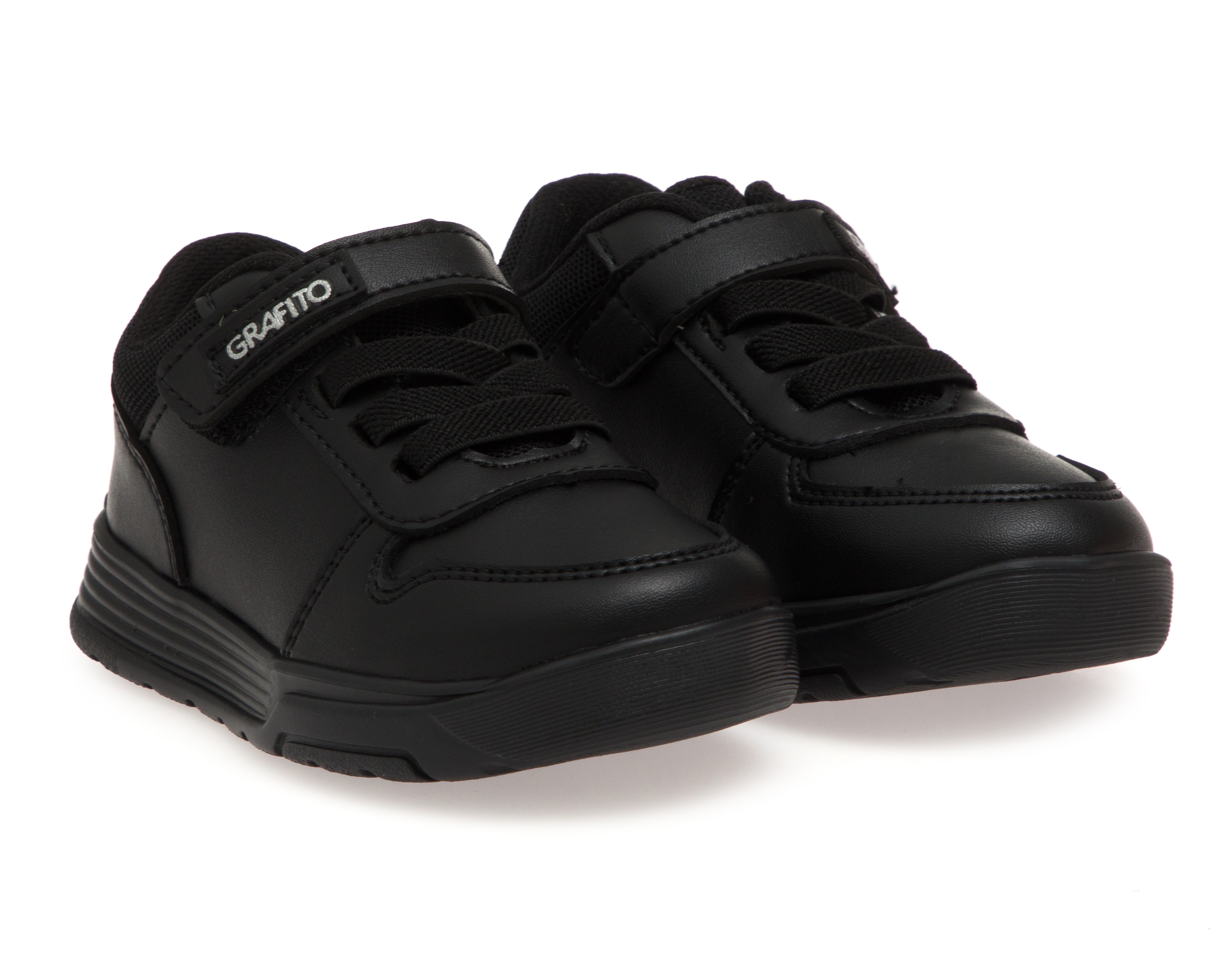 Zapatos Escolares Grafito para Niño