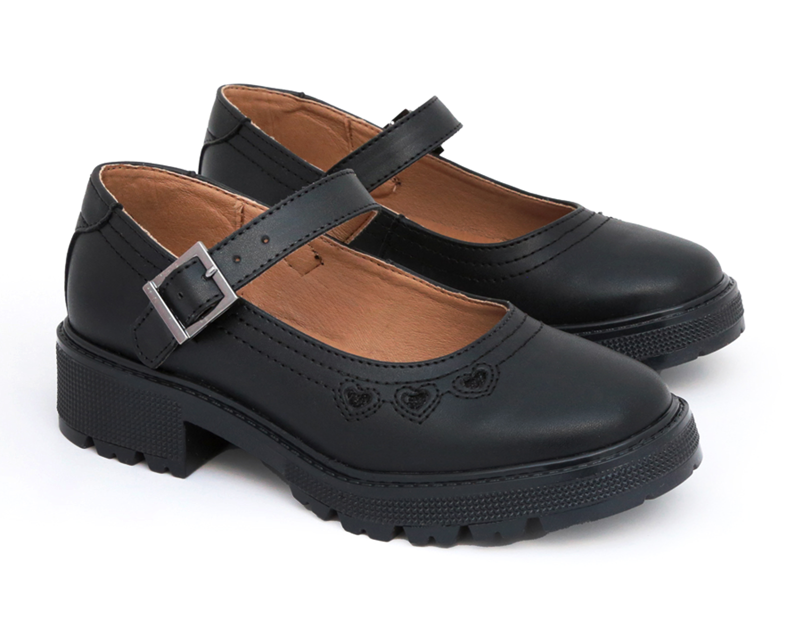 Zapatos Escolares Grafito para Niña