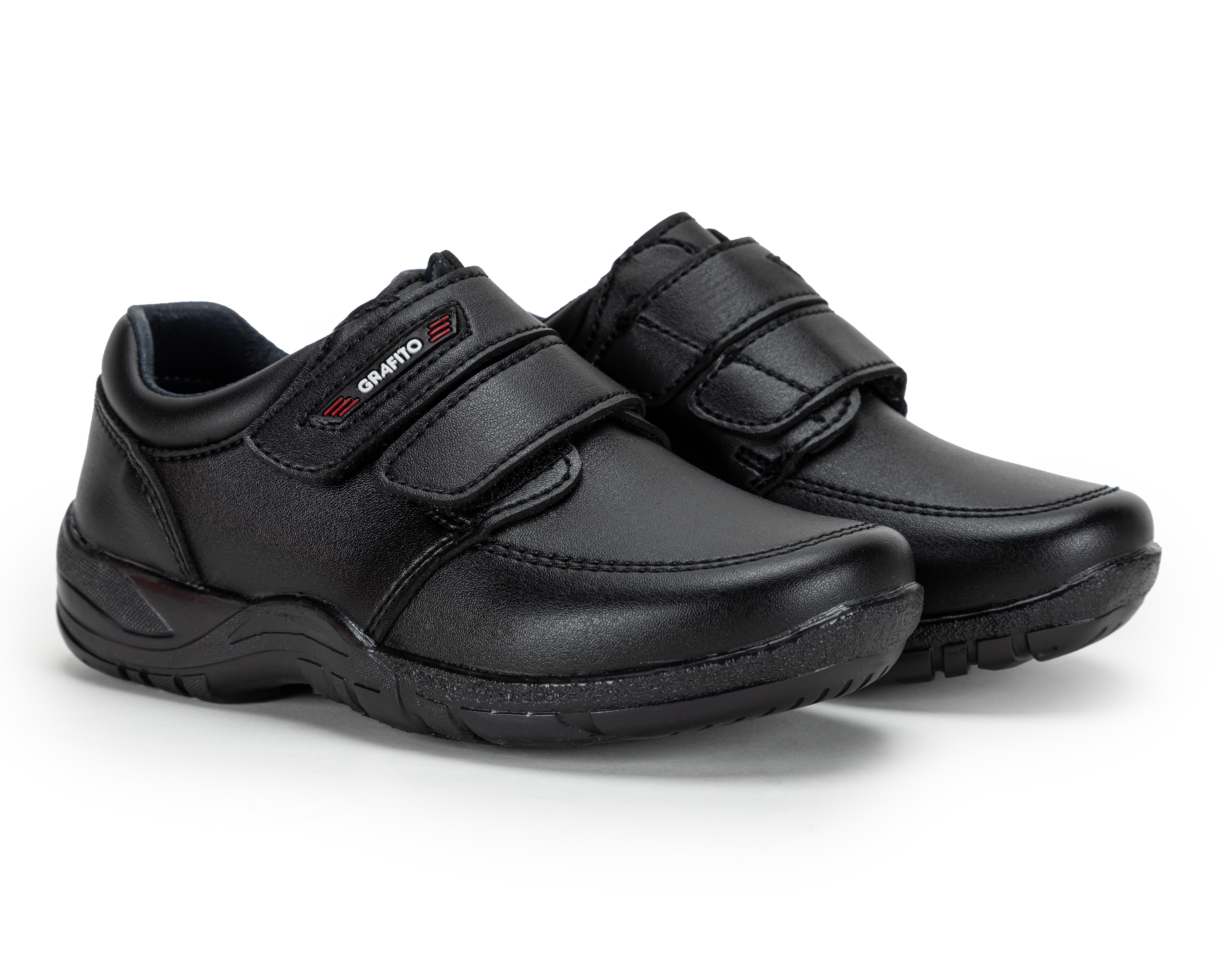 Zapatos Escolares Grafito para Niño