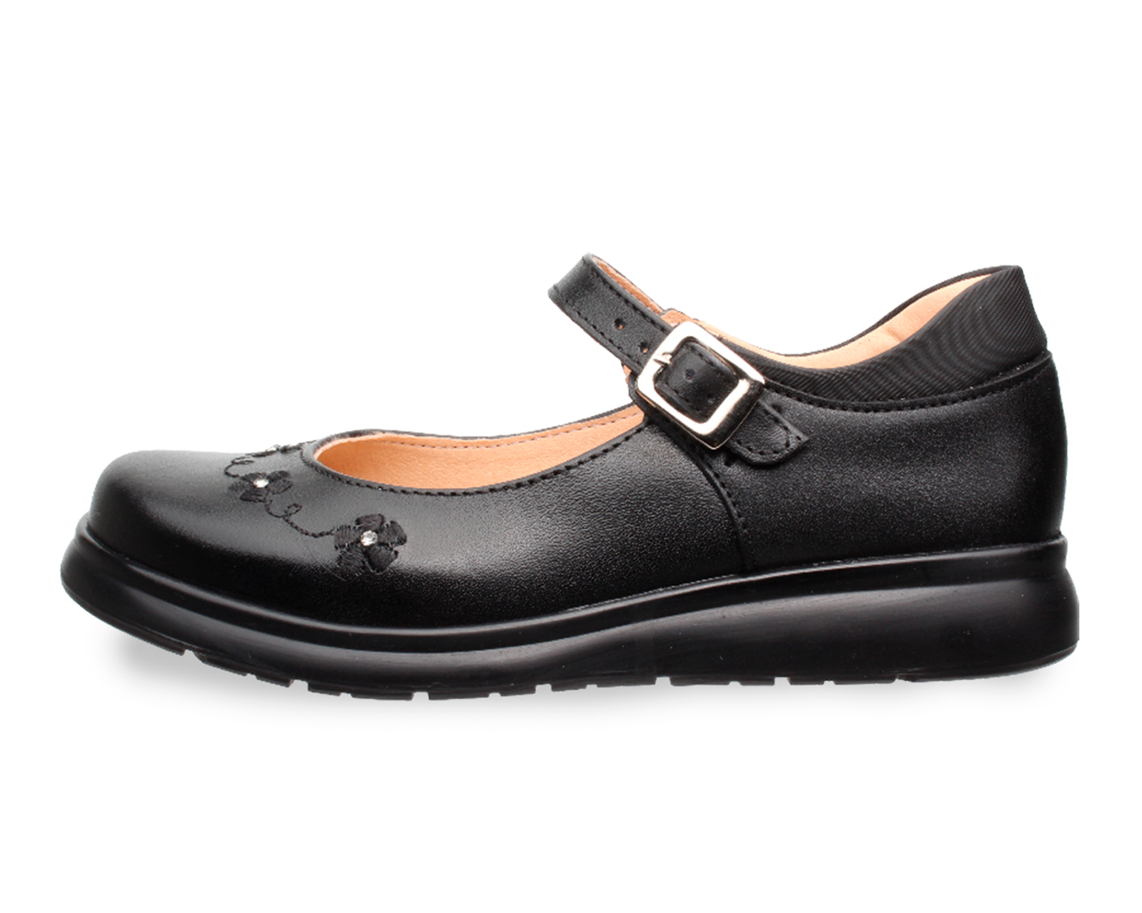 Foto 8 pulgar | Foto 7 | Zapatos Escolares Grafito de Piel para Niña