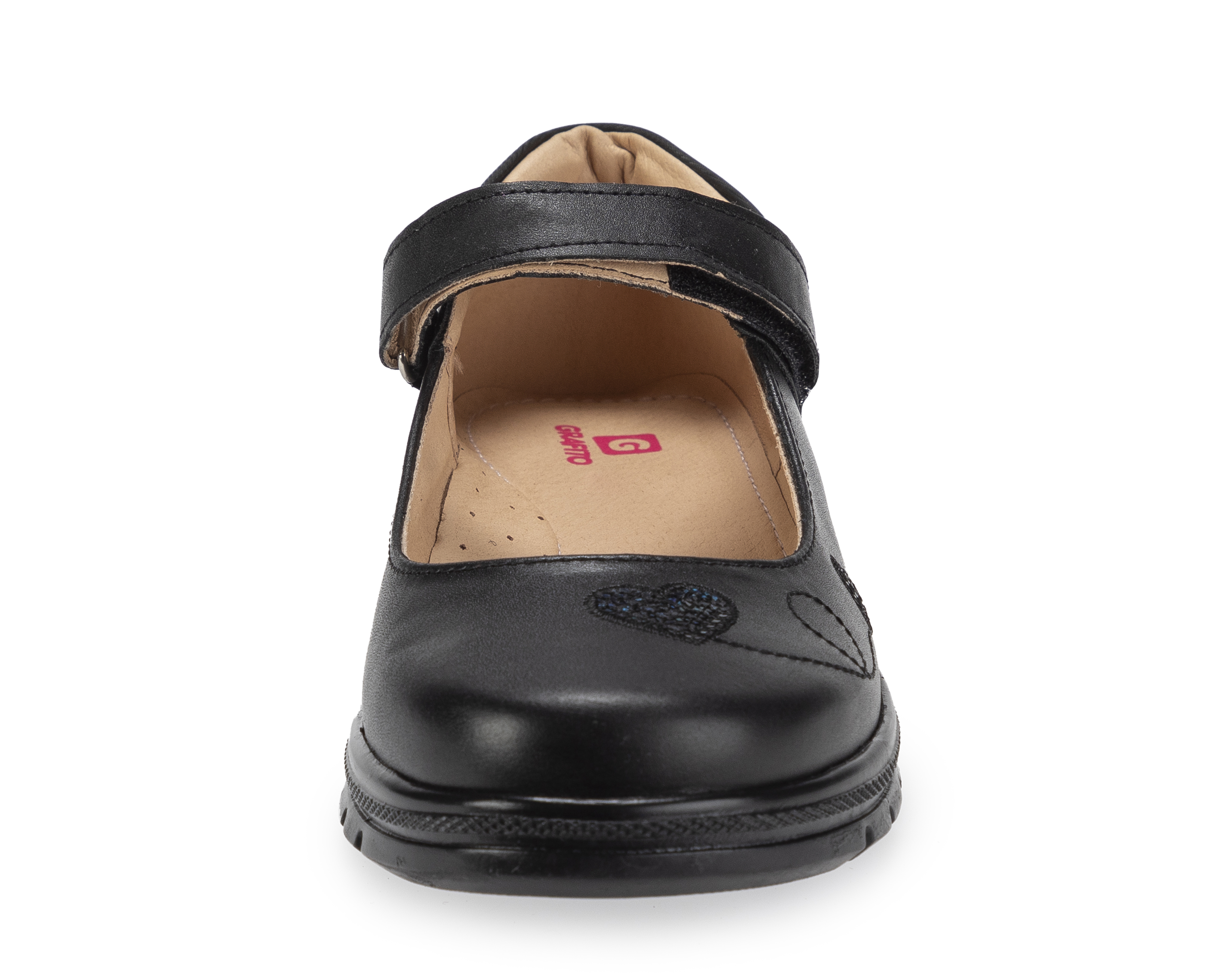 Foto 5 | Foto 5 | Zapatos Escolares Grafito de Piel para Niña