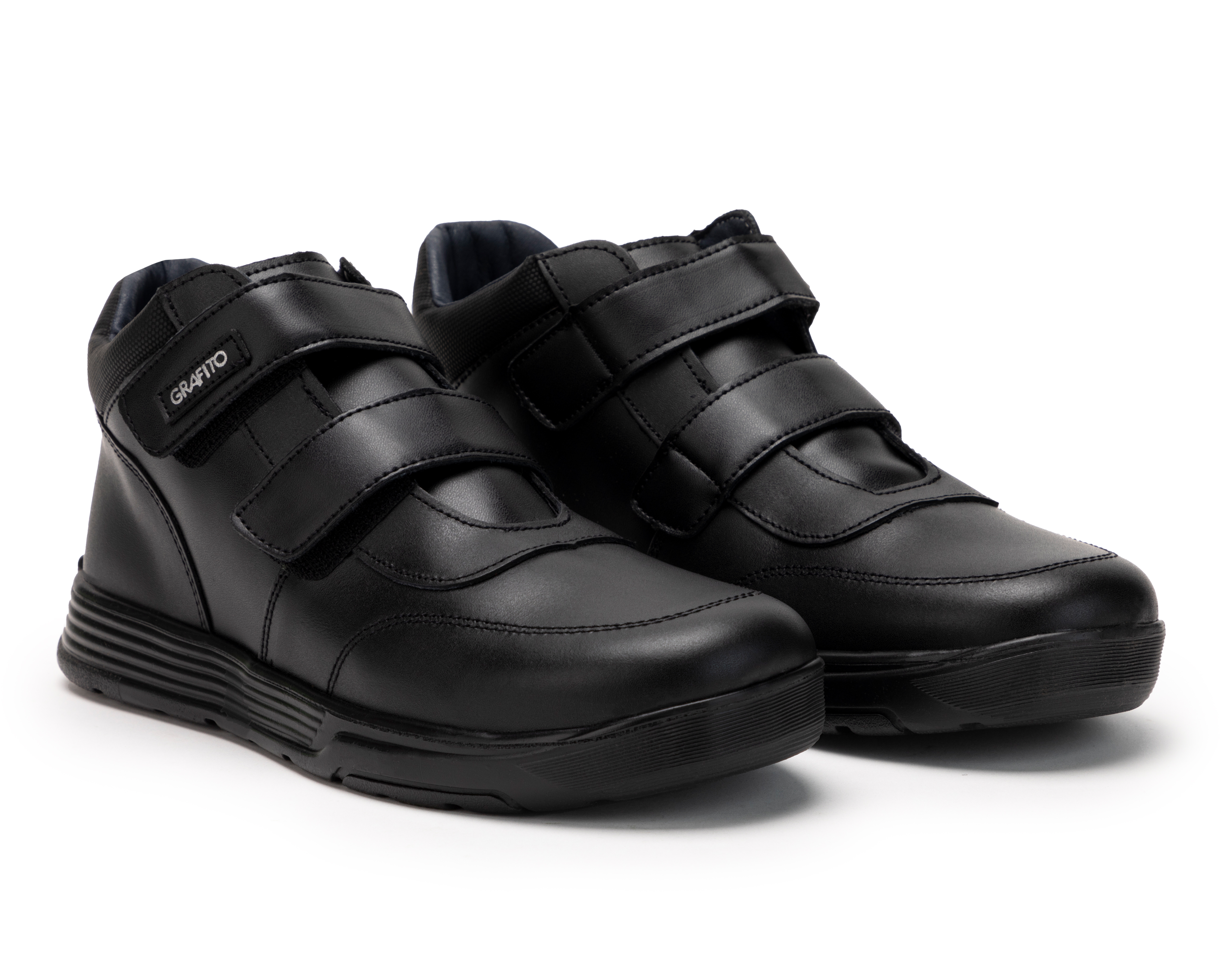 Foto 2 pulgar | Foto 1 | Zapatos Escolares Grafito de Piel Juveniles