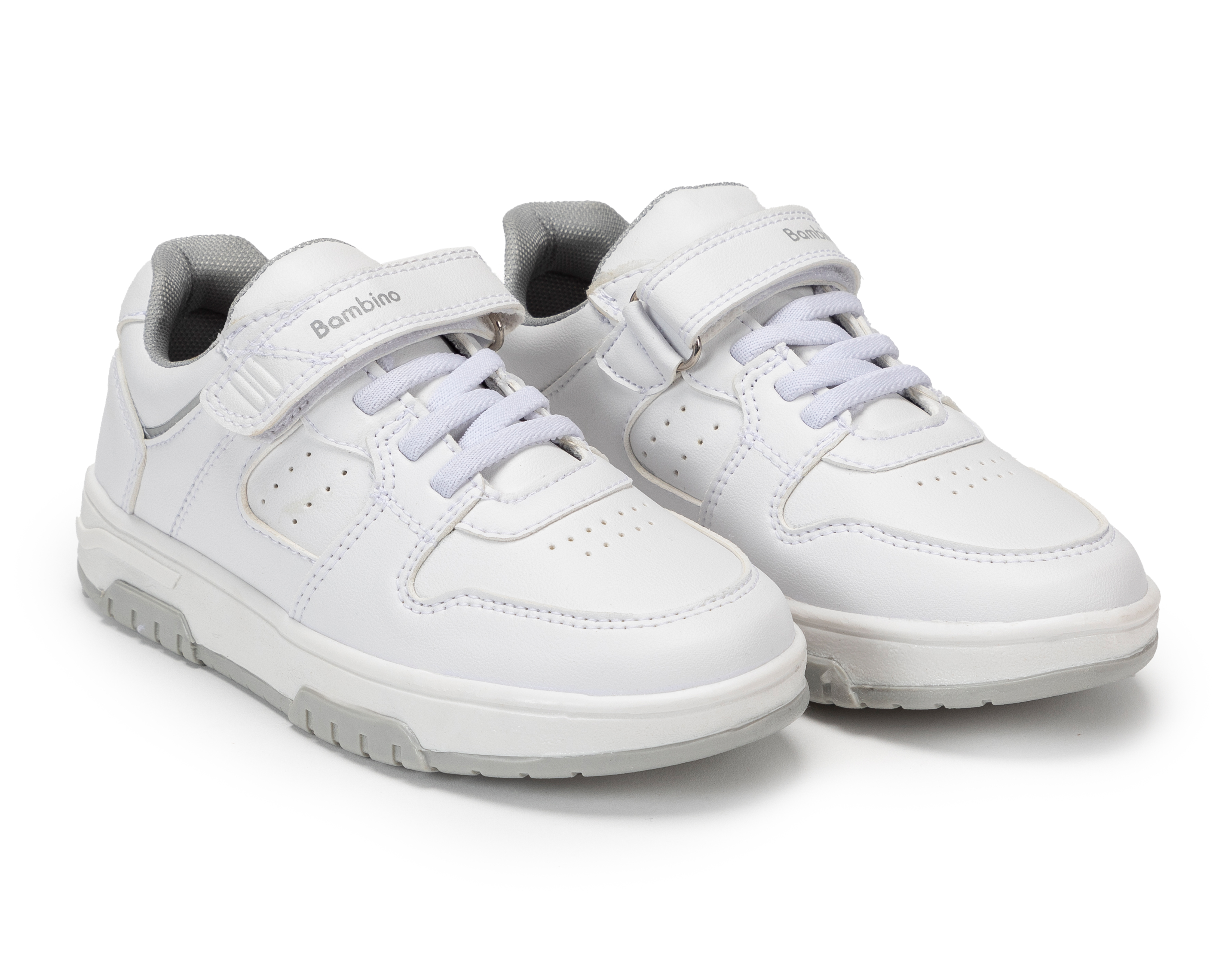 Foto 2 pulgar | Foto 1 | Tenis Escolares Blancos Bambino para Niño