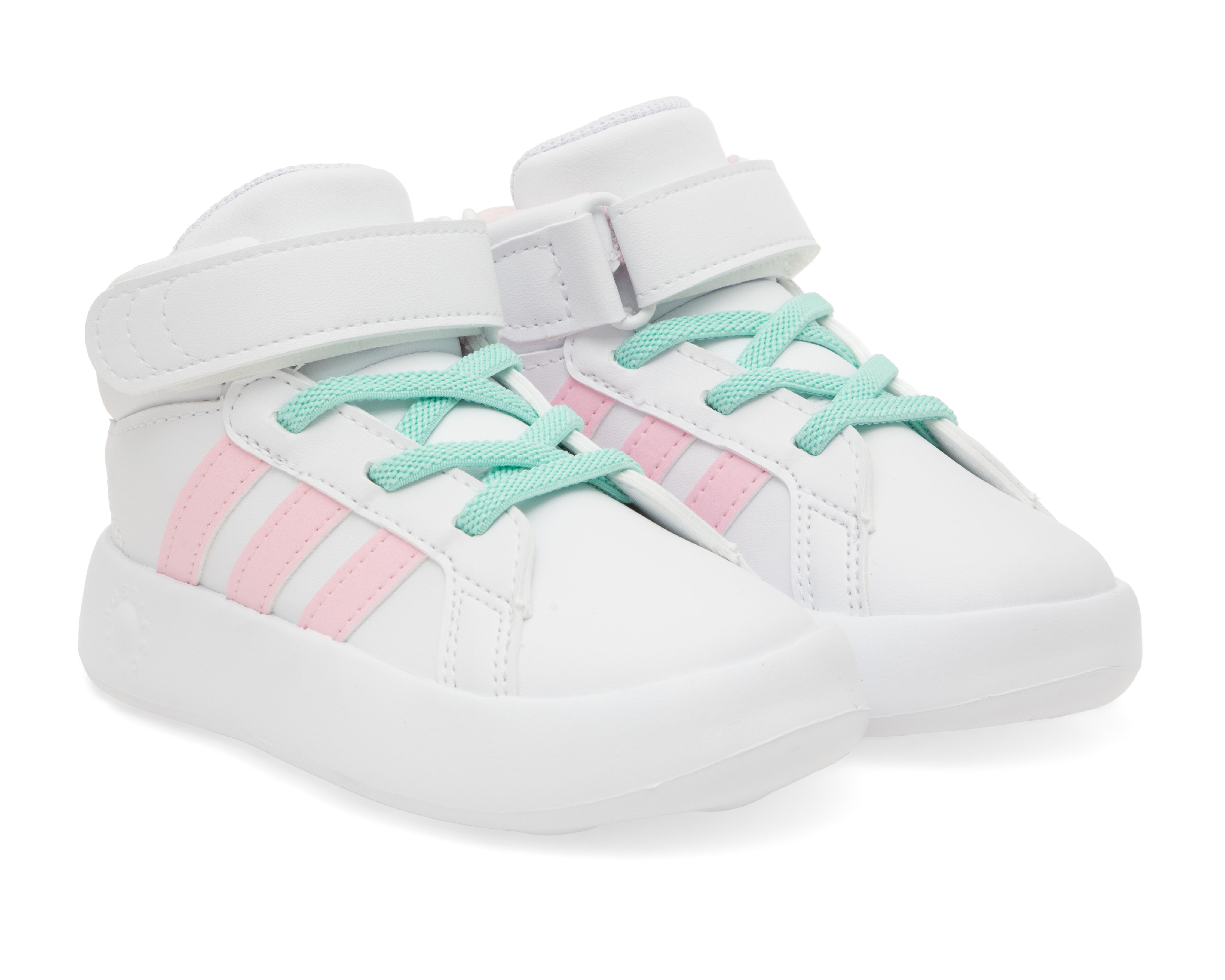 Foto 2 pulgar | Foto 1 | Tenis Adidas Grand Court Mid I para Bebé Niña