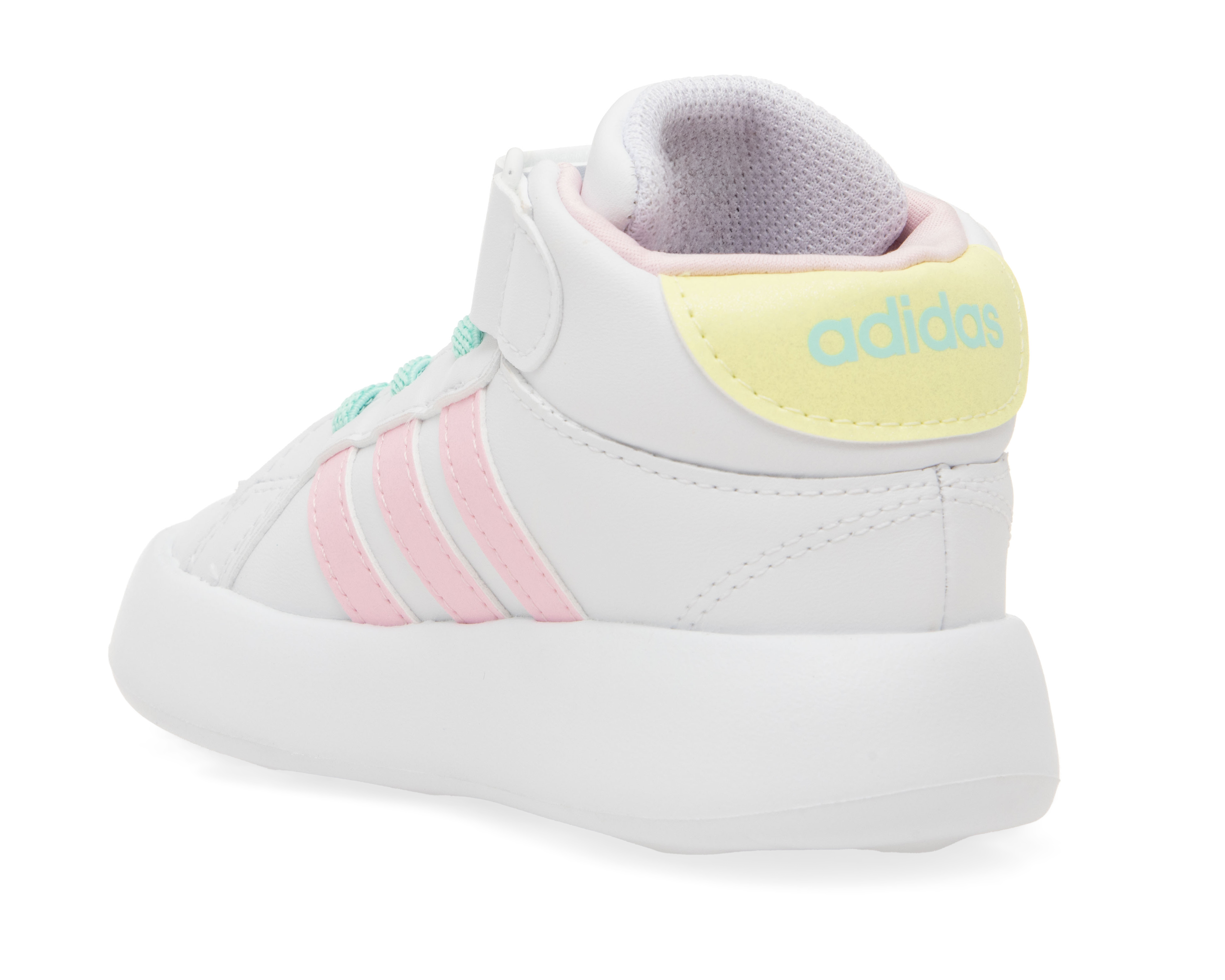 Foto 4 pulgar | Foto 3 | Tenis Adidas Grand Court Mid I para Bebé Niña