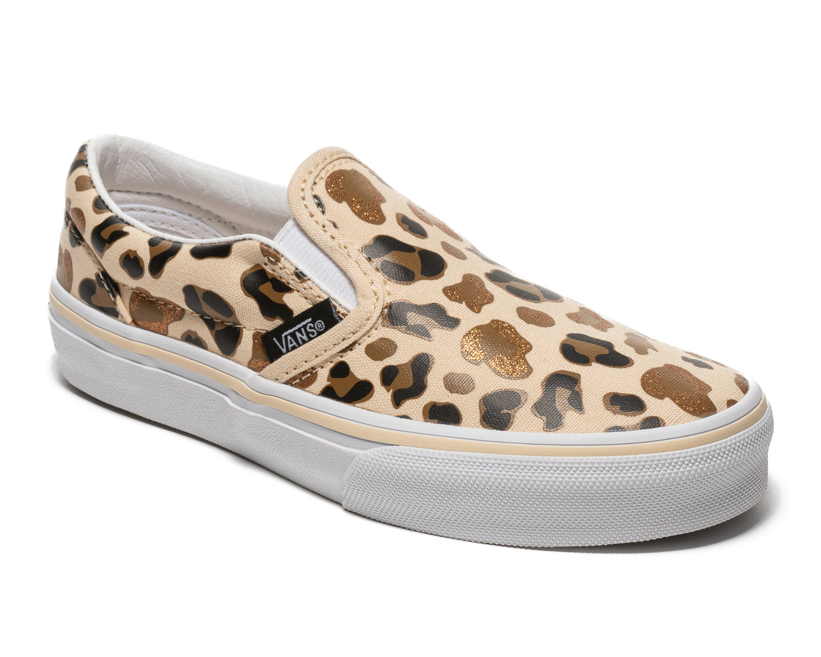 Foto 2 pulgar | Foto 1 | Tenis Vans Leopard Glitter para Niña