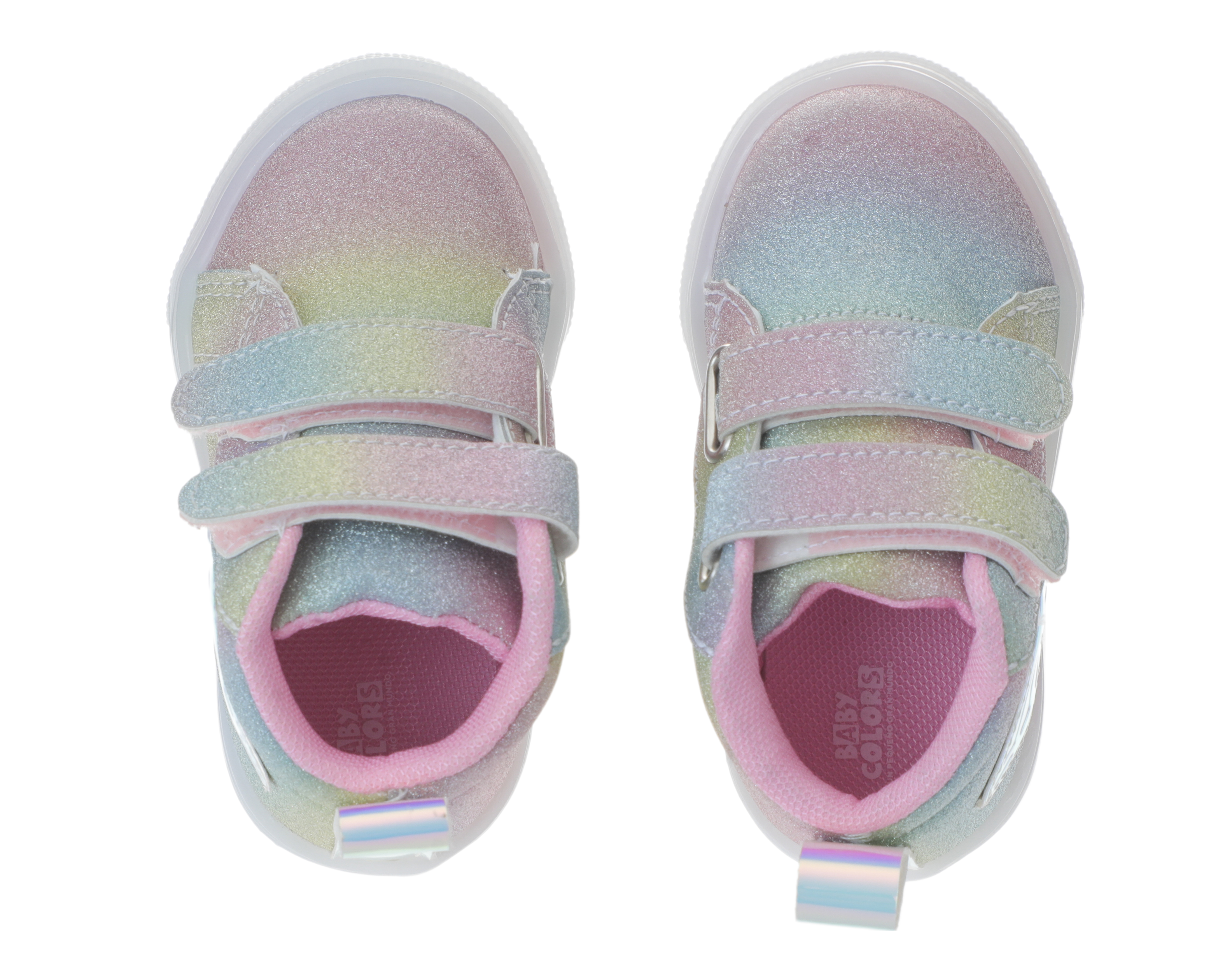 Foto 4 pulgar | Foto 3 | Tenis Baby Colors con Luz para Niña
