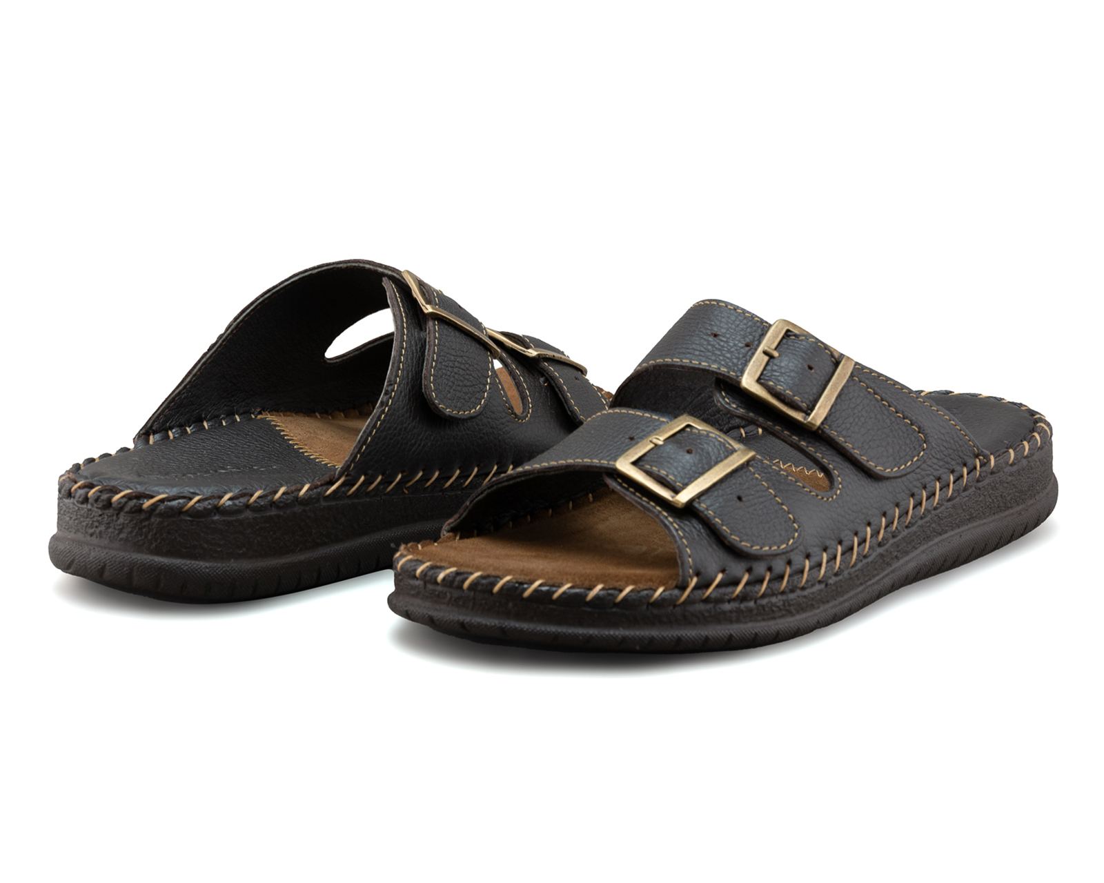 Sandalias Casuales Porto Sur de Piel para Hombre