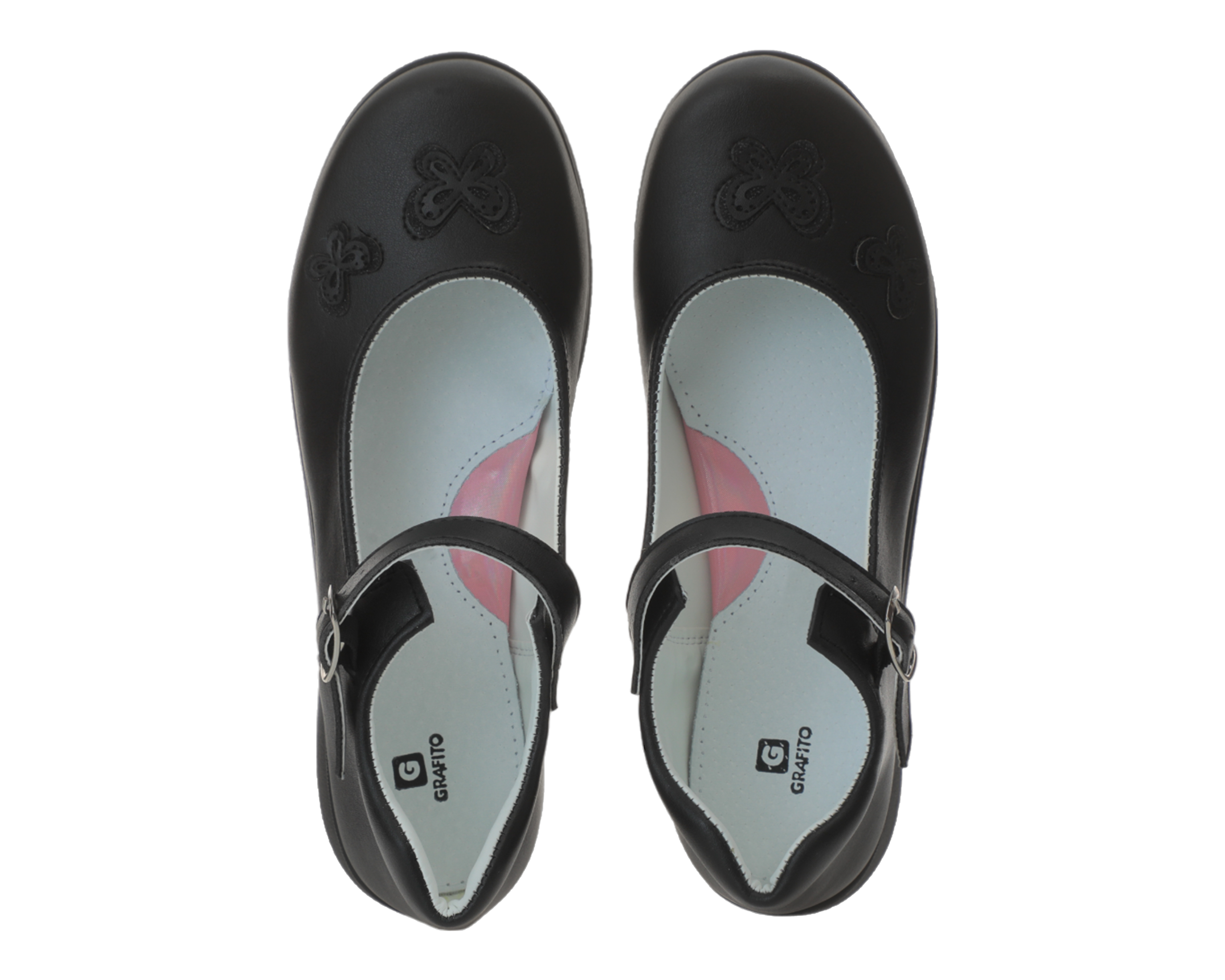 Foto 3 | Foto 3 | Zapatos Escolares Grafito para Niña