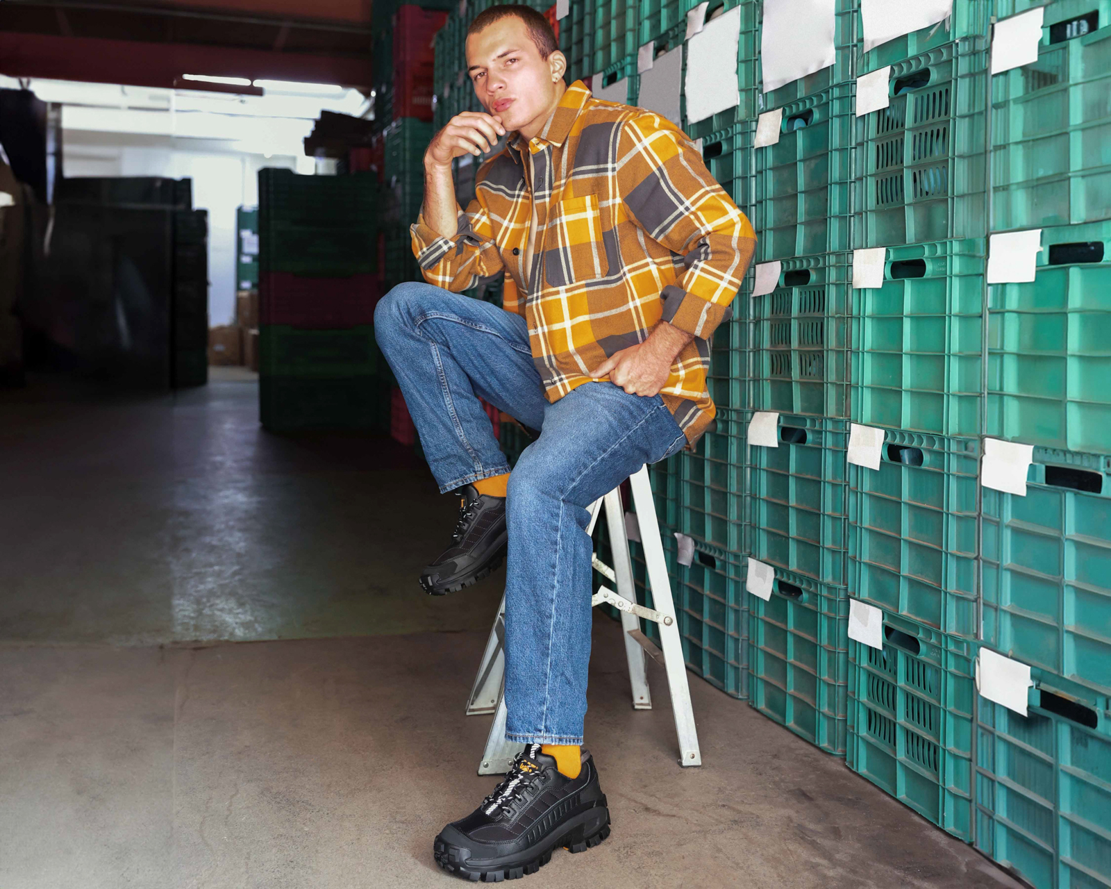 Foto 8 pulgar | Foto 7 | Tenis CAT Invader ST Industrial de Piel para Hombre