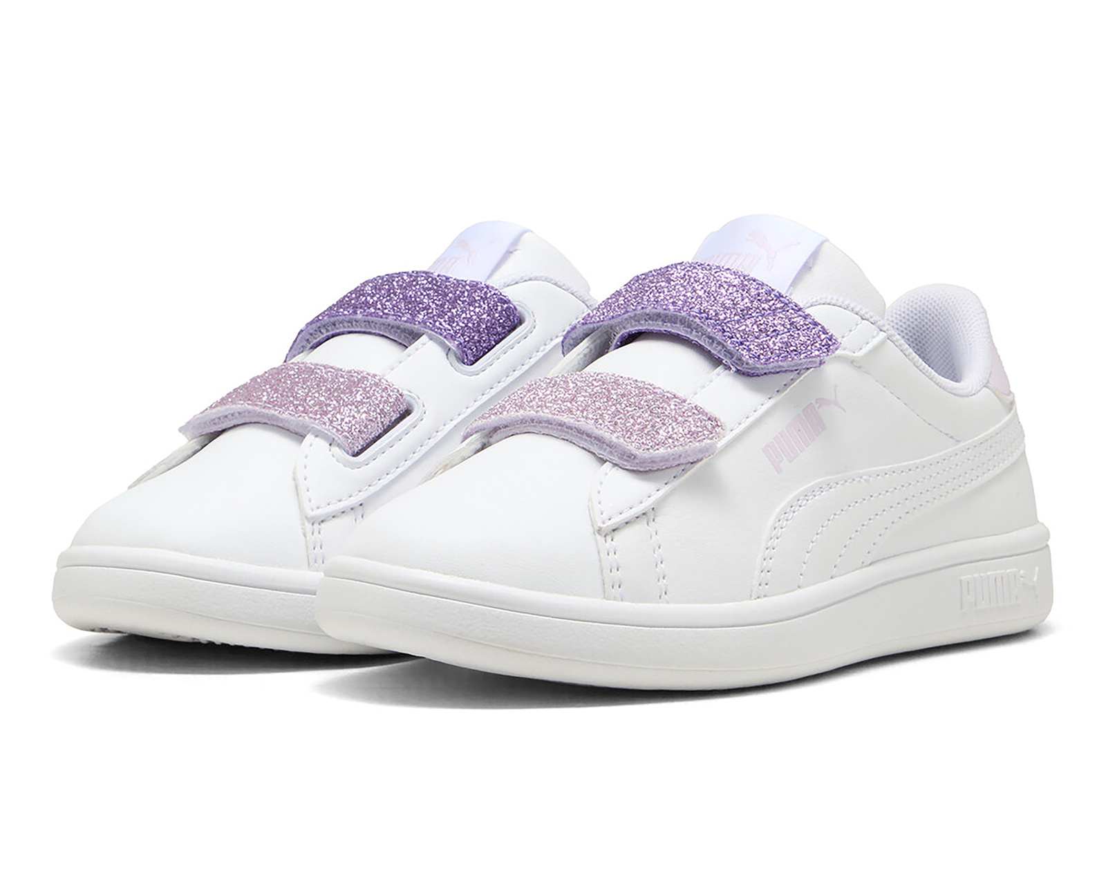 Foto 2 pulgar | Foto 1 | Tenis Puma Smash 3.0 L Glitter para Niña