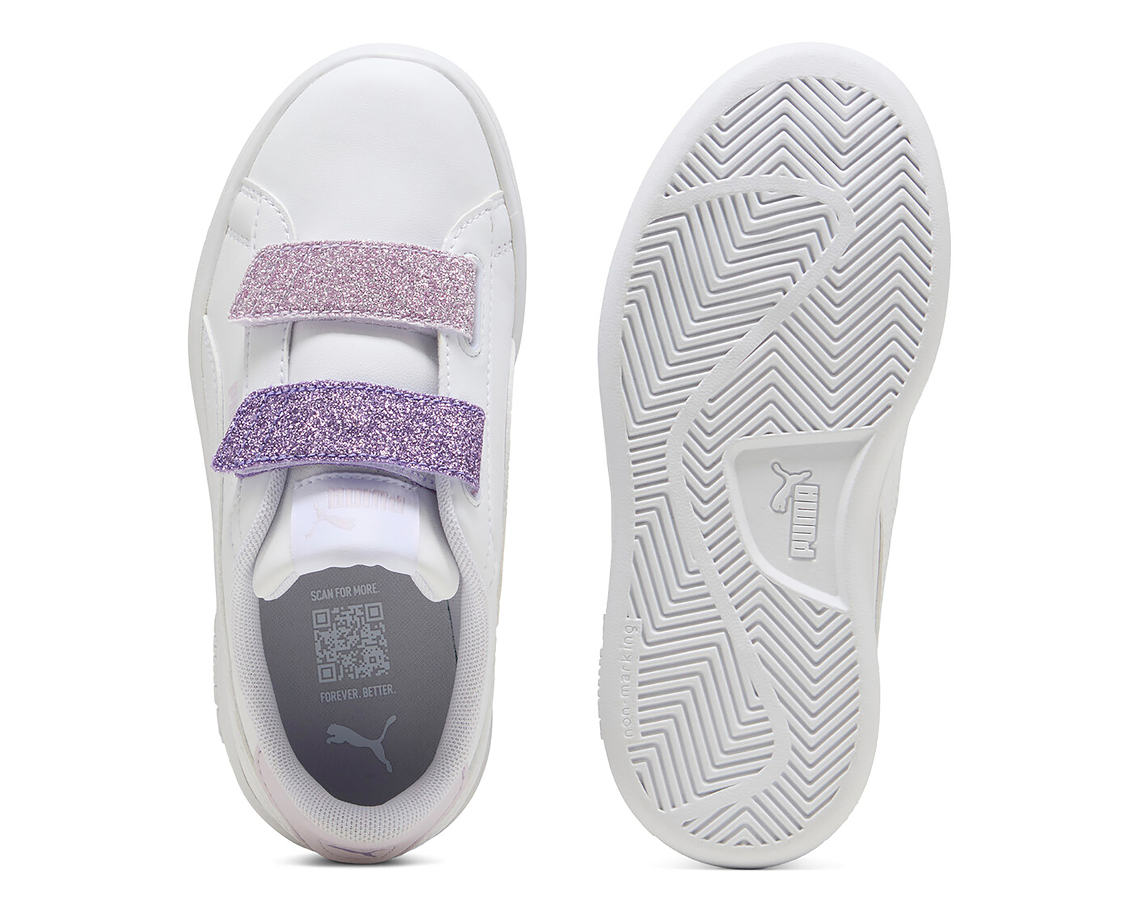 Foto 2 | Foto 2 | Tenis Puma Smash 3.0 L Glitter para Niña