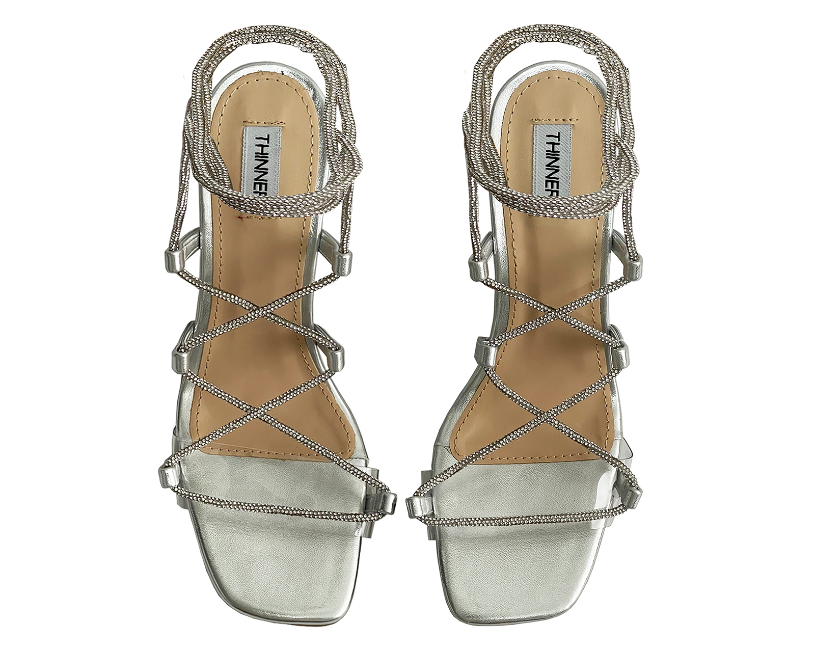 Foto 4 pulgar | Foto 3 | Sandalias de Tacón Thinner para Mujer