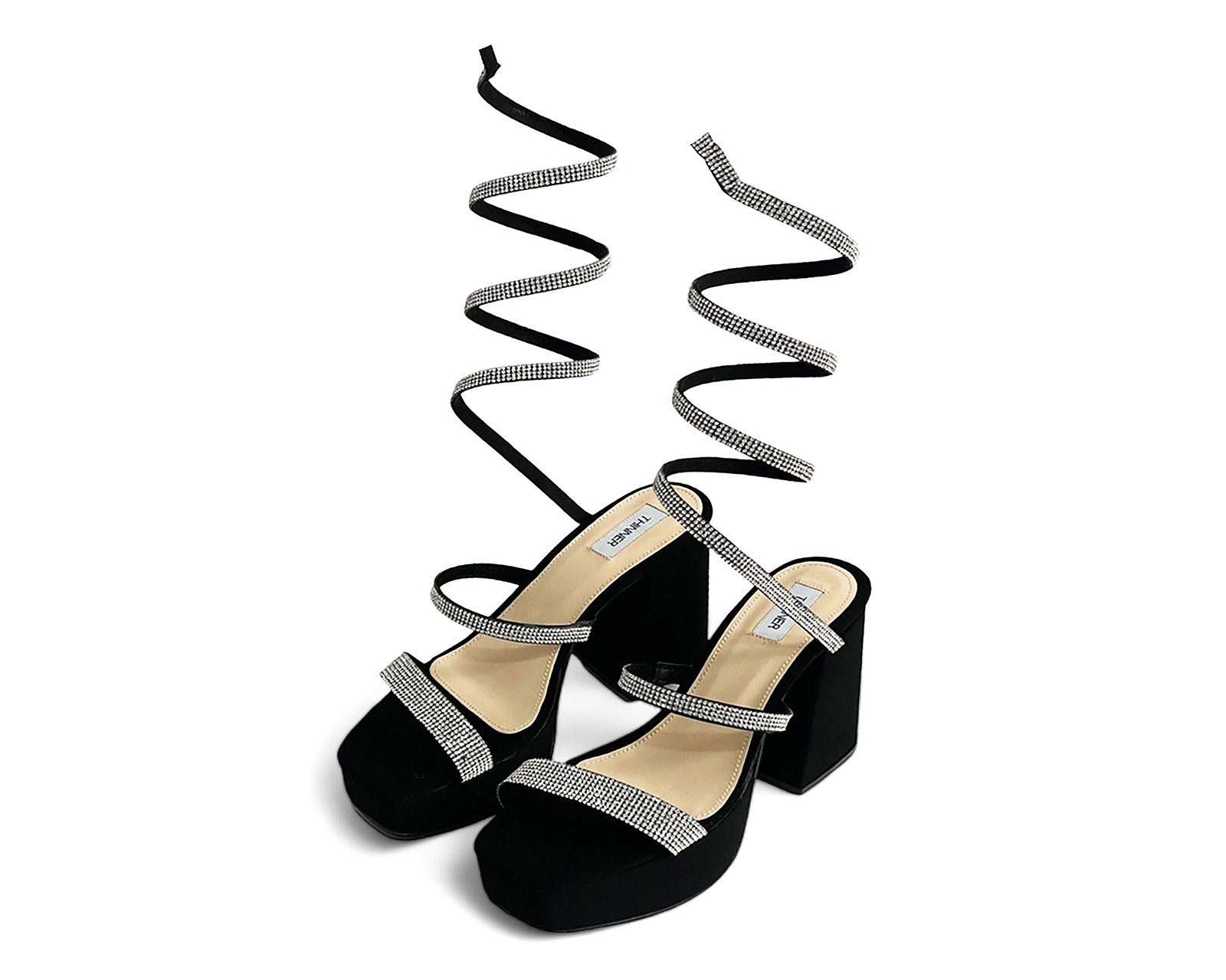 Foto 2 pulgar | Foto 1 | Sandalias de Tacón Thinner para Mujer