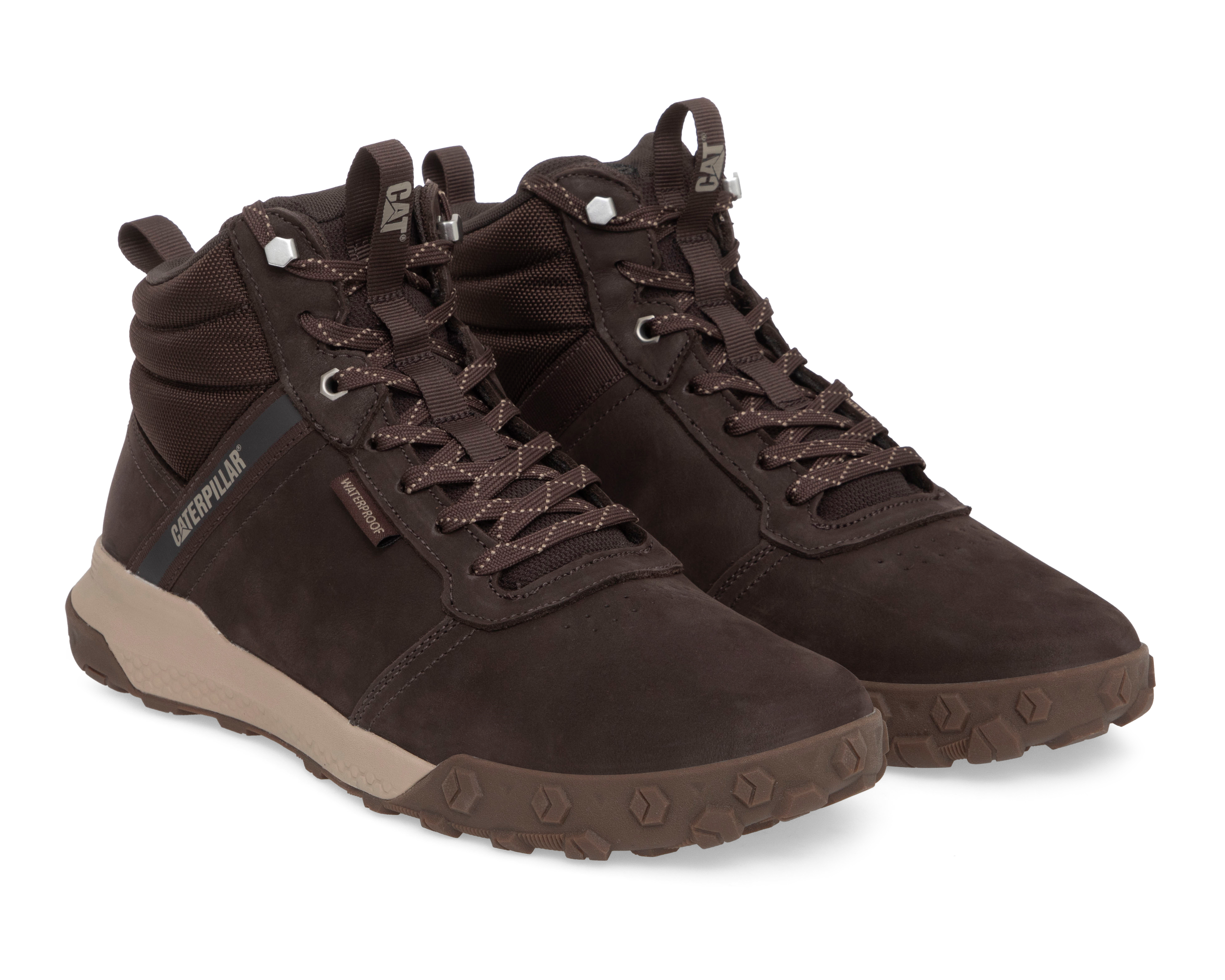 Foto 2 pulgar | Foto 1 | Tenis CAT Hex Ready Mid WP Casual de Piel para Hombre