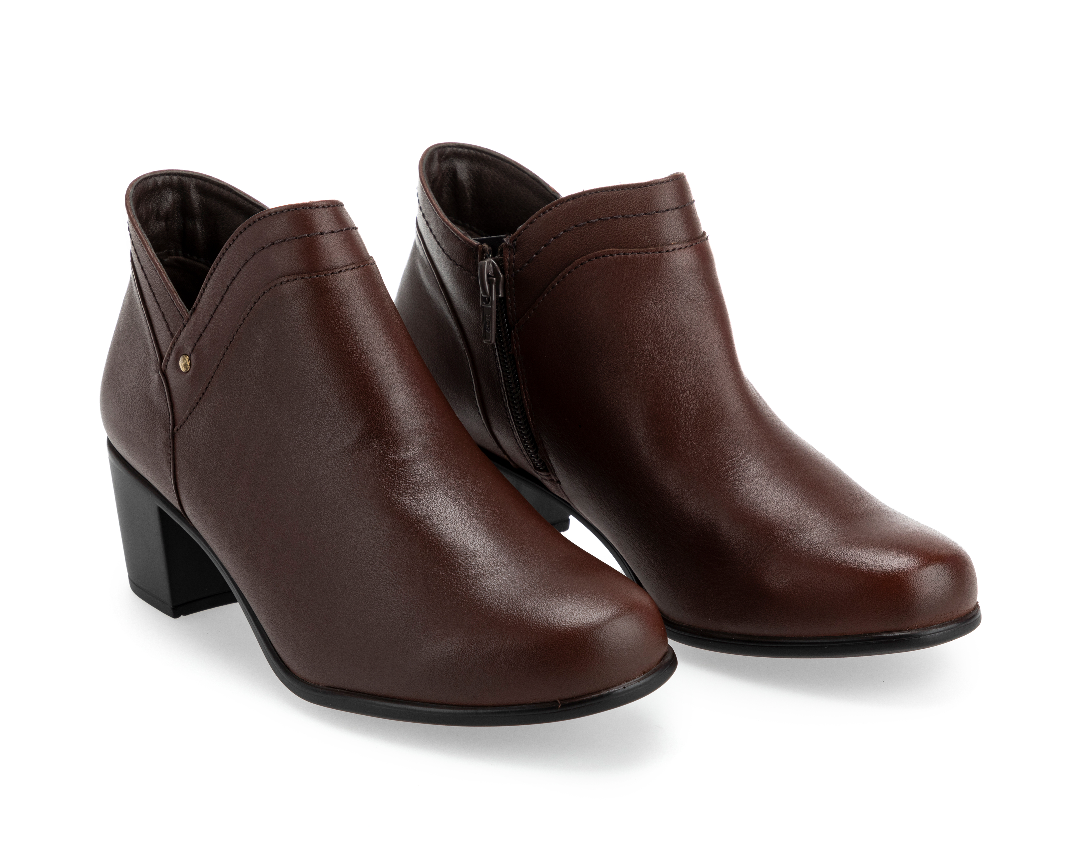 Confort Flexi Bota Flexi Cafe Mujer Botines Confort Flexi De Piel