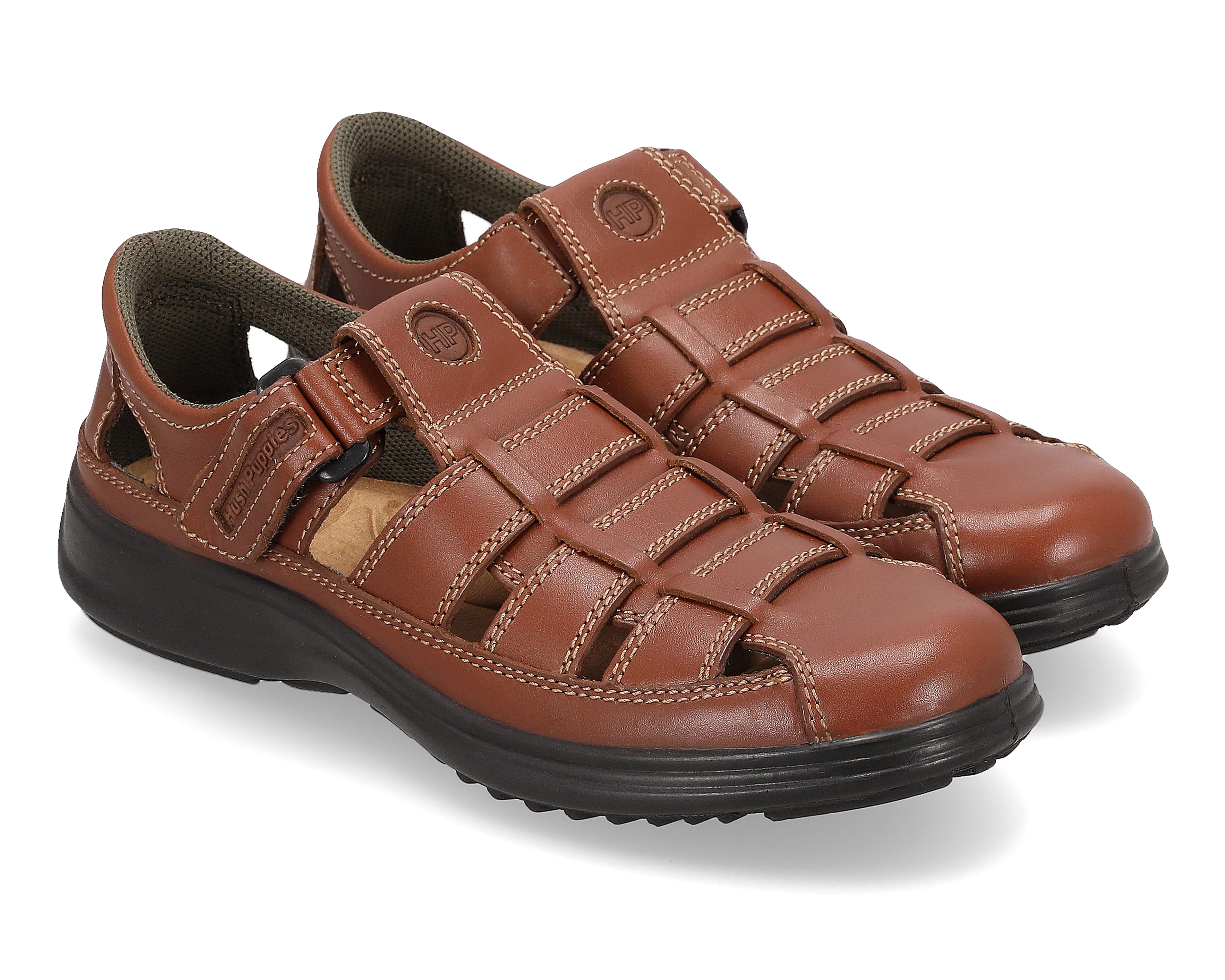 Foto 2 pulgar | Foto 1 | Sandalias Casuales Hush Puppies de Piel para Hombre