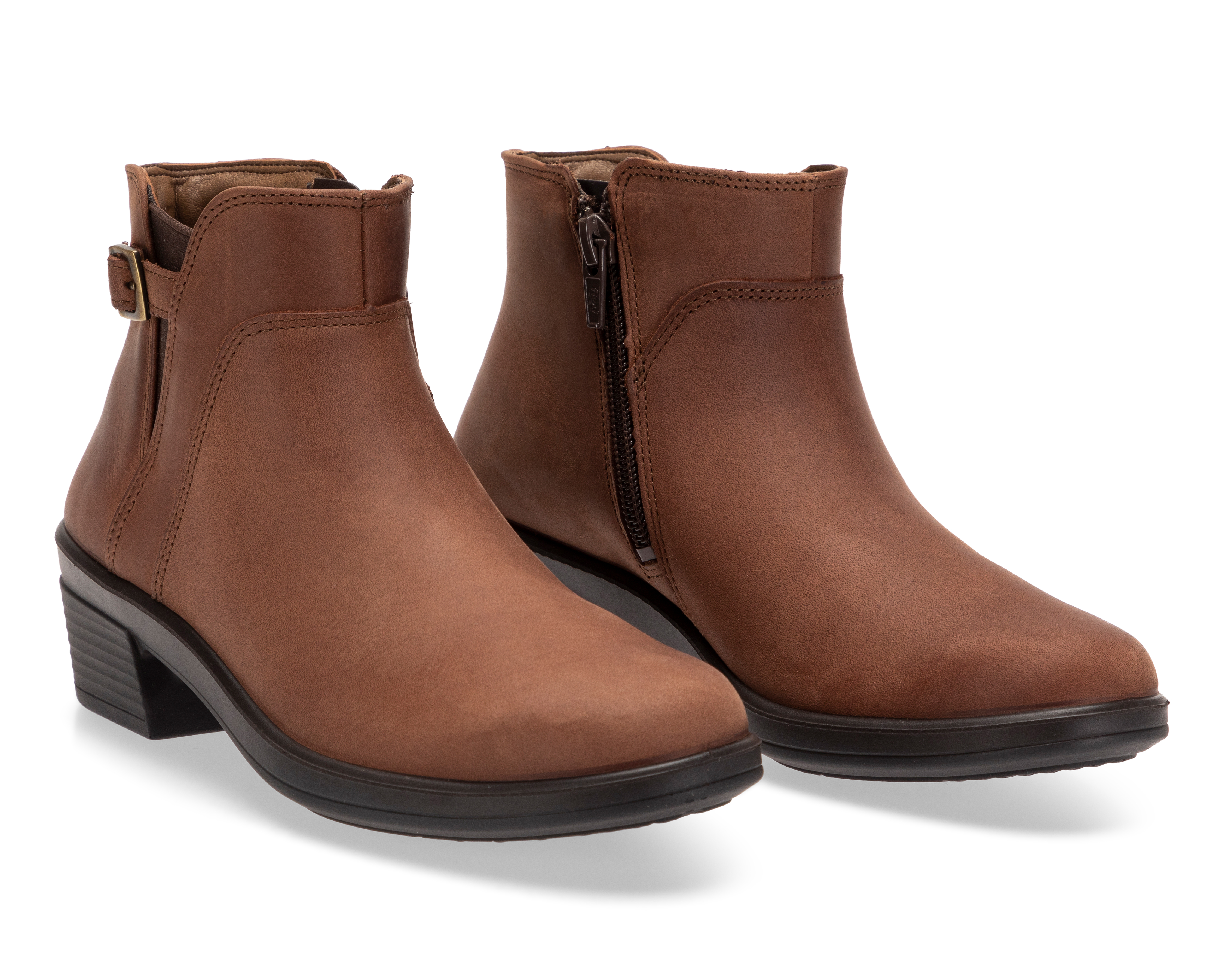 Foto 2 pulgar | Foto 1 | Botines Confort Flexi de Piel para Mujer