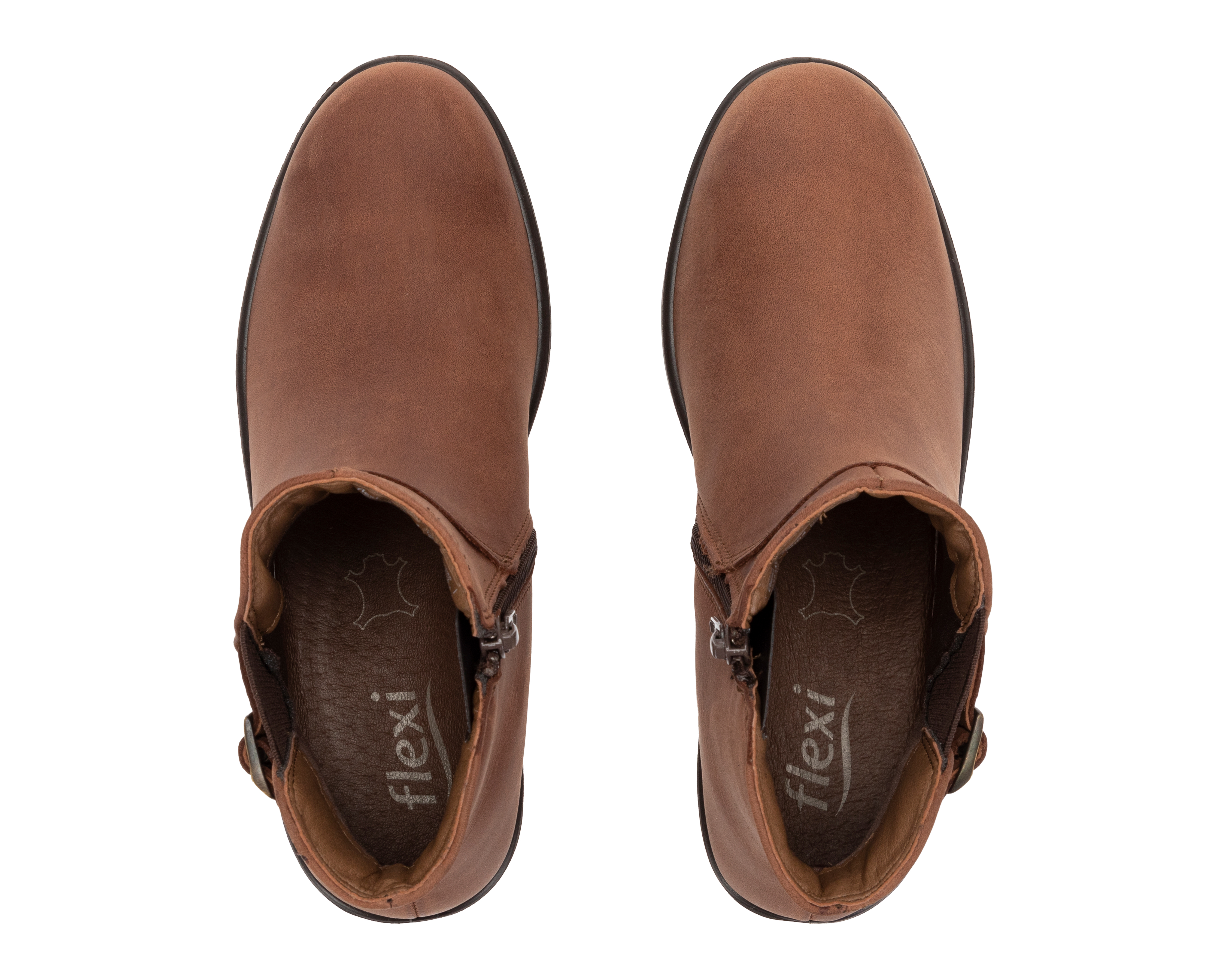 Foto 4 pulgar | Foto 3 | Botines Confort Flexi de Piel para Mujer