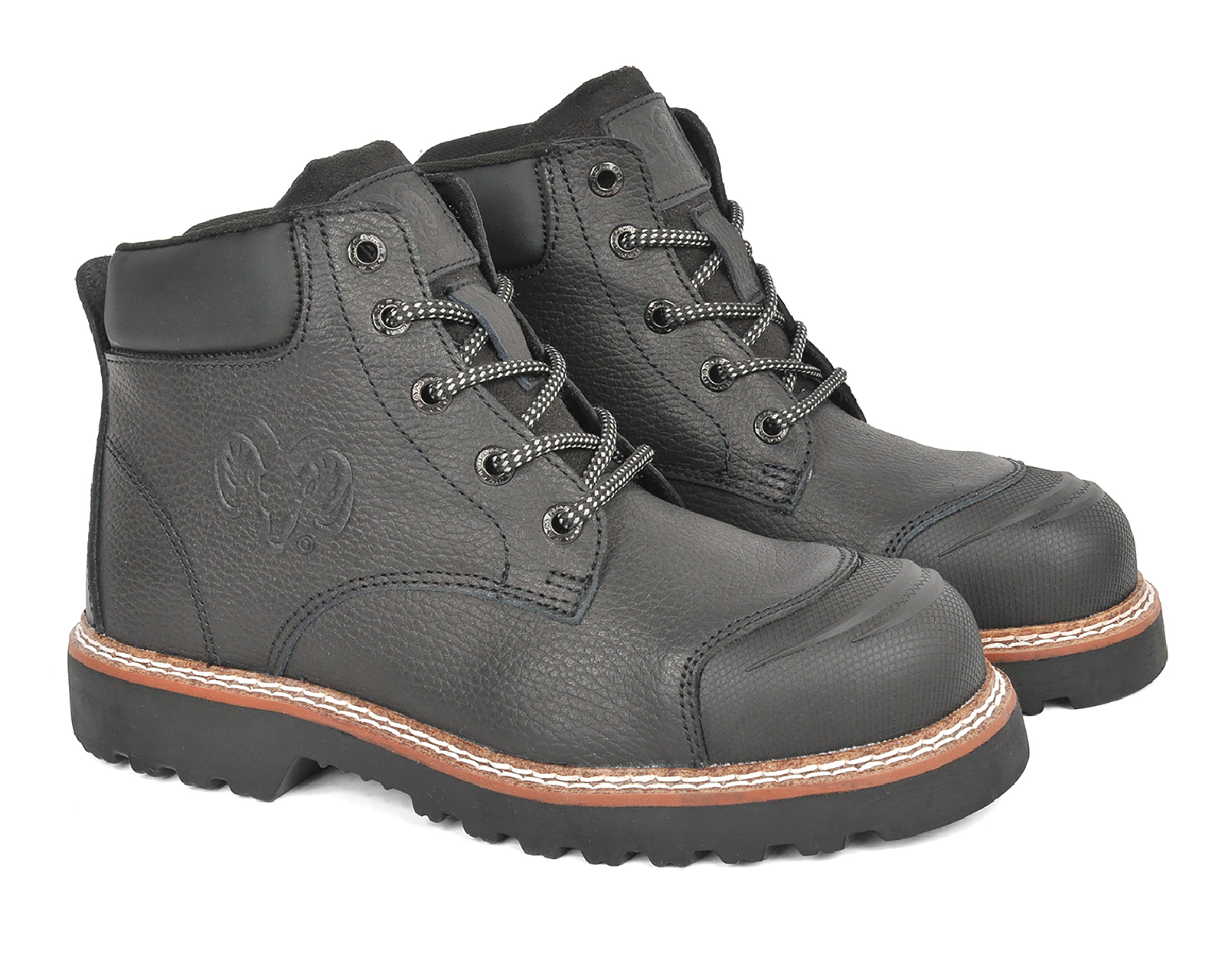 Foto 2 pulgar | Foto 1 | Botas de Trabajo Ram de Piel para Hombre