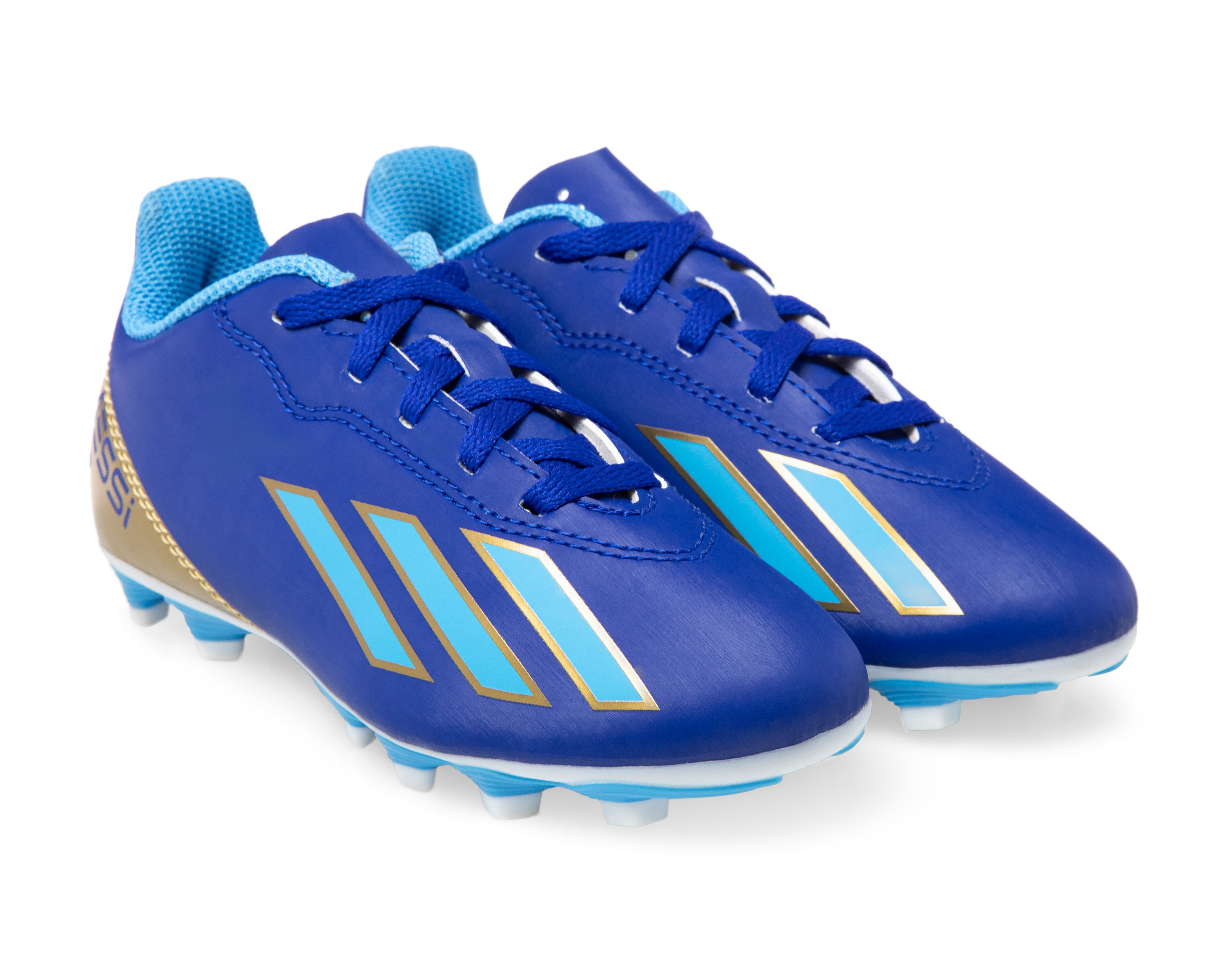 Foto 2 pulgar | Foto 1 | Taquetes para Futbol Adidas Crazyfast Messi Club para Niño