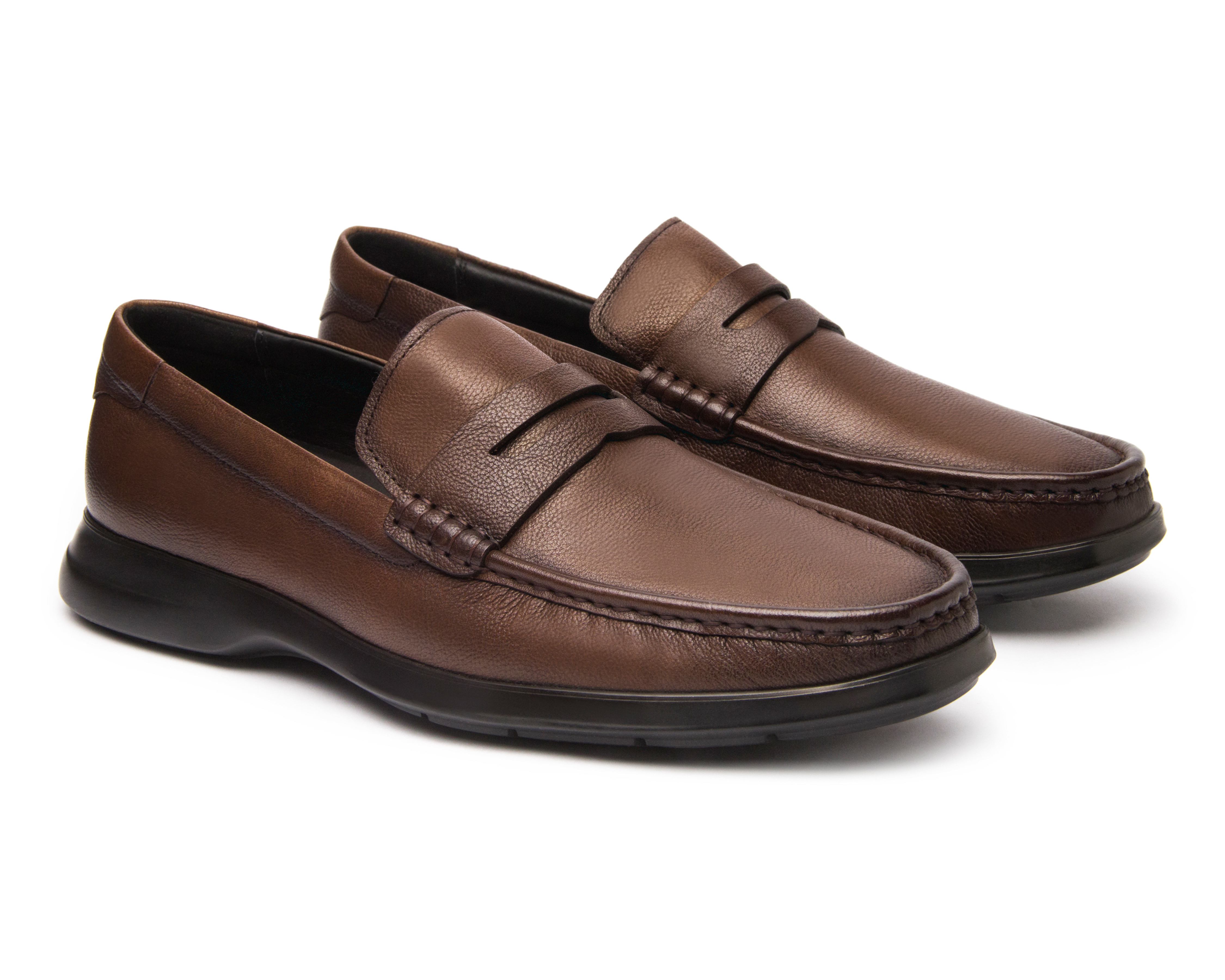 Foto 2 pulgar | Foto 1 | Mocasines Flexi de Piel para Hombre