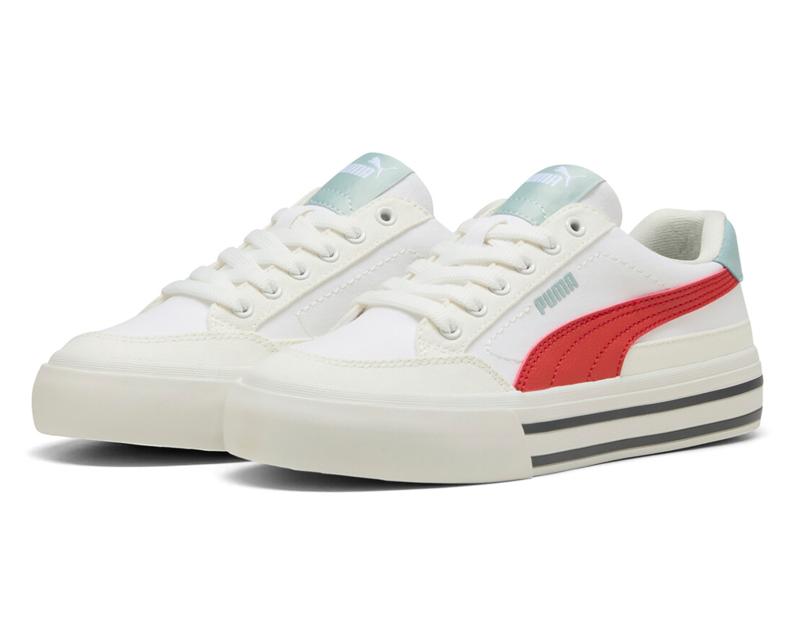 Foto 2 pulgar | Foto 1 | Tenis Casuales Puma Court Classic Vulc FS Juveniles
