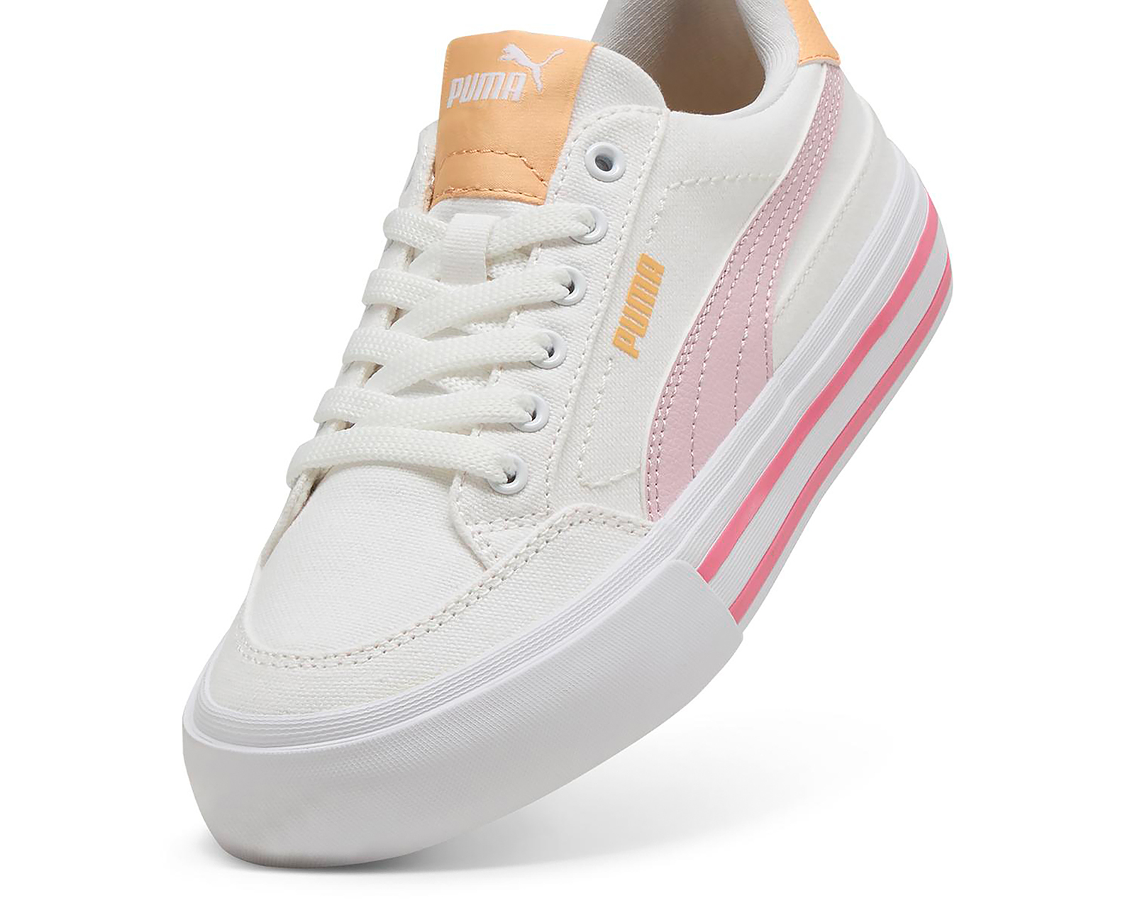 Foto 6 pulgar | Foto 5 | Tenis Puma Court Classic Vulc Formstrip Juveniles