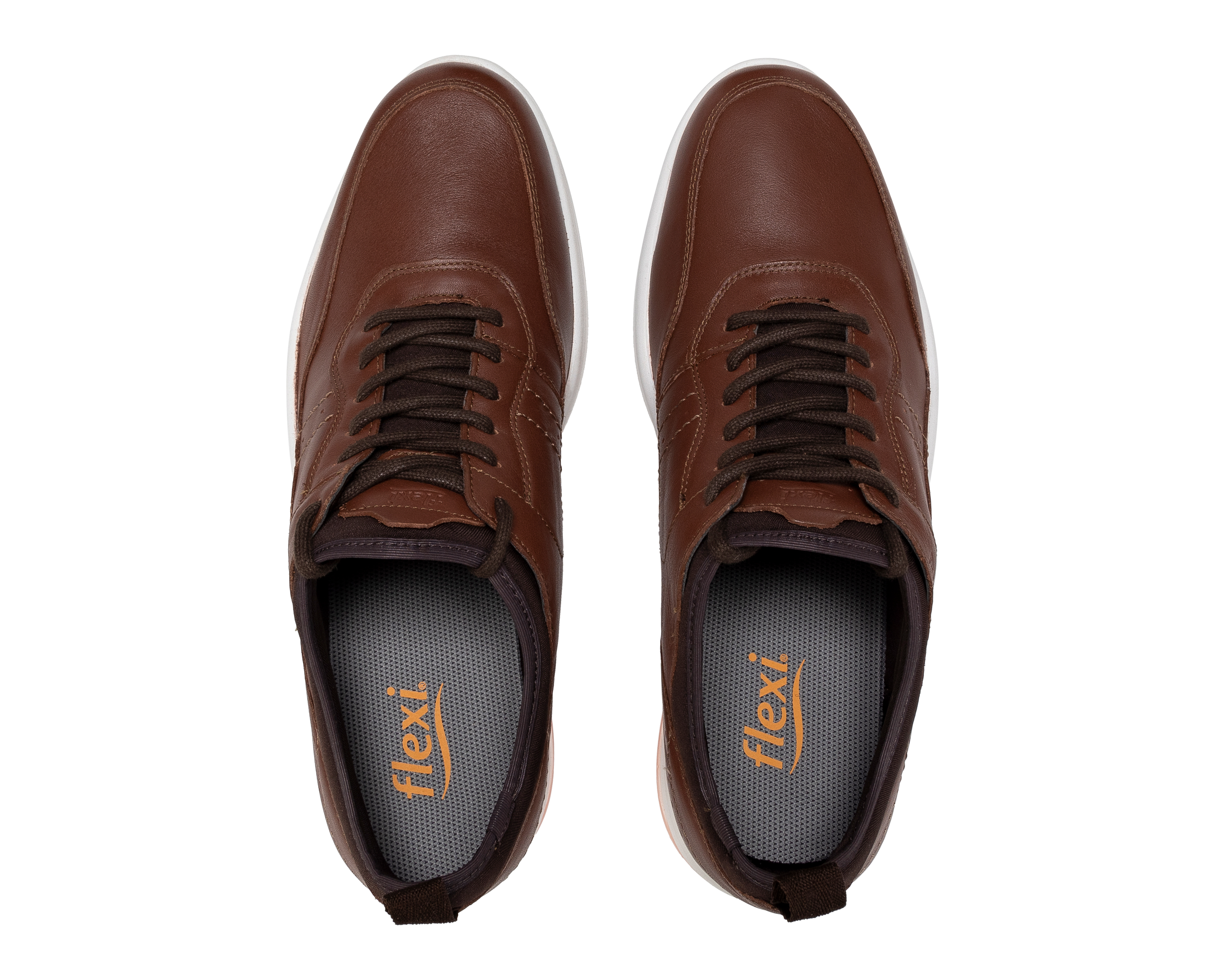 Foto 4 pulgar | Foto 3 | Tenis Casuales Flexi de Piel para Hombre