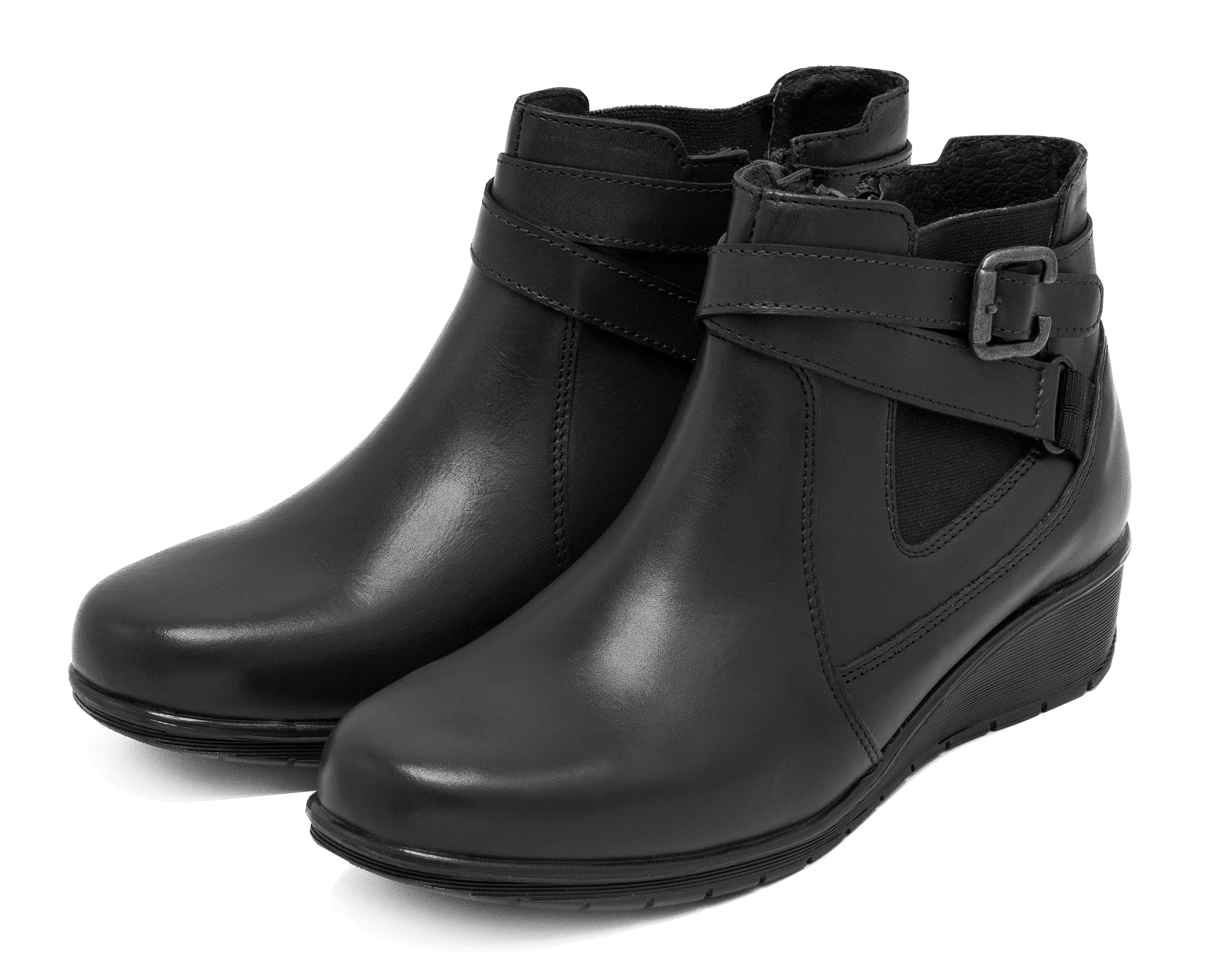 Botines Confort Sensipie de Piel para Mujer