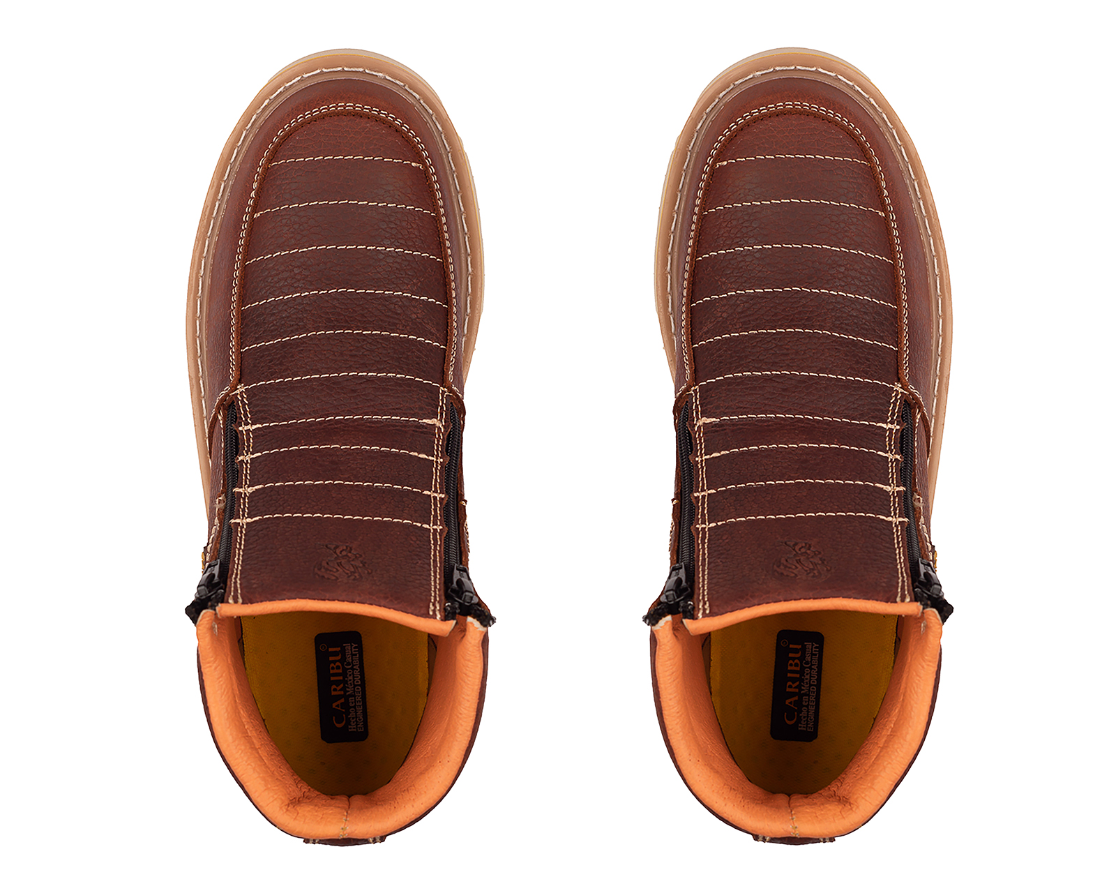Foto 4 pulgar | Foto 3 | Botas de Trabajo Caribu 371P Floter de Piel para Hombre