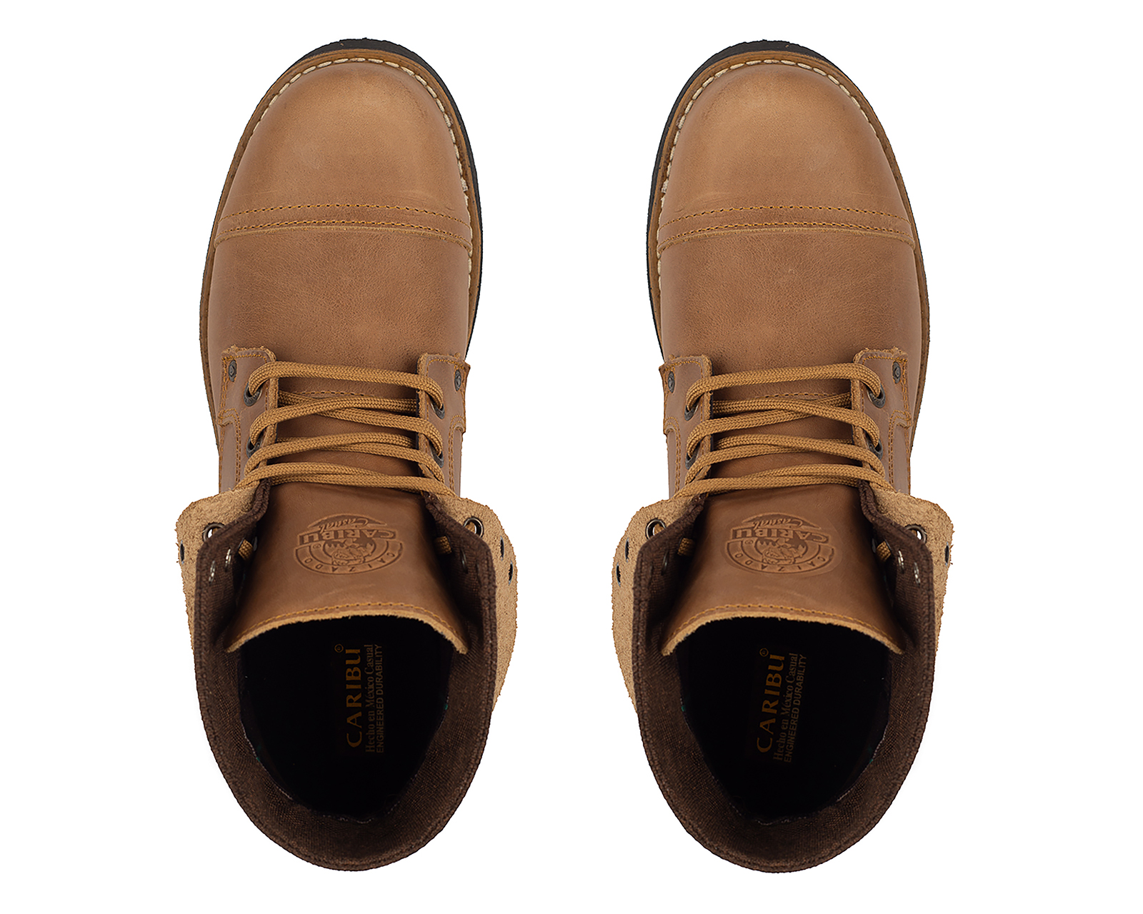 Foto 4 pulgar | Foto 3 | Botas Casuales Caribu 210 Rústico de Piel para Hombre