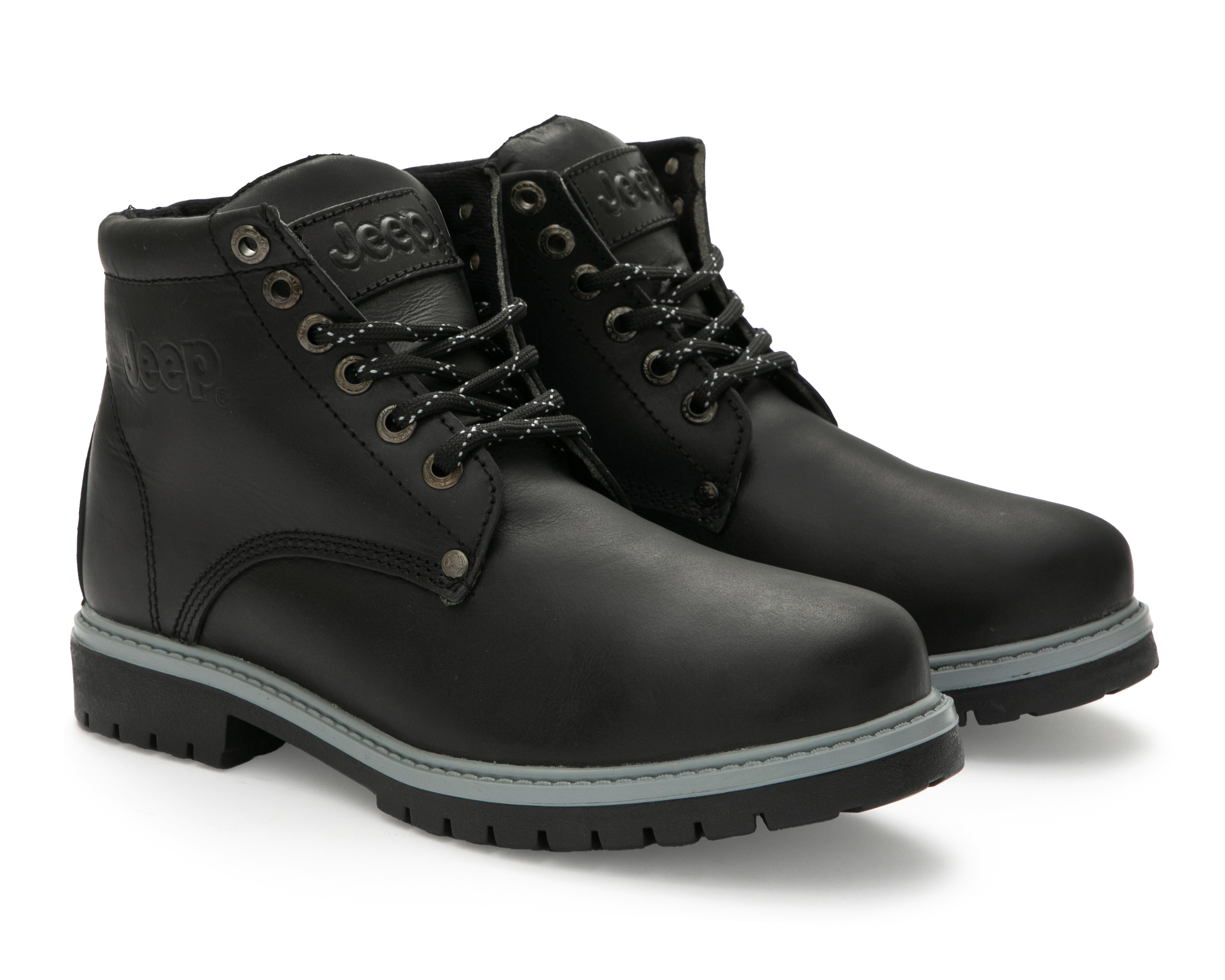 Foto 2 pulgar | Foto 1 | Botas Casuales Jeep de Piel para Hombre