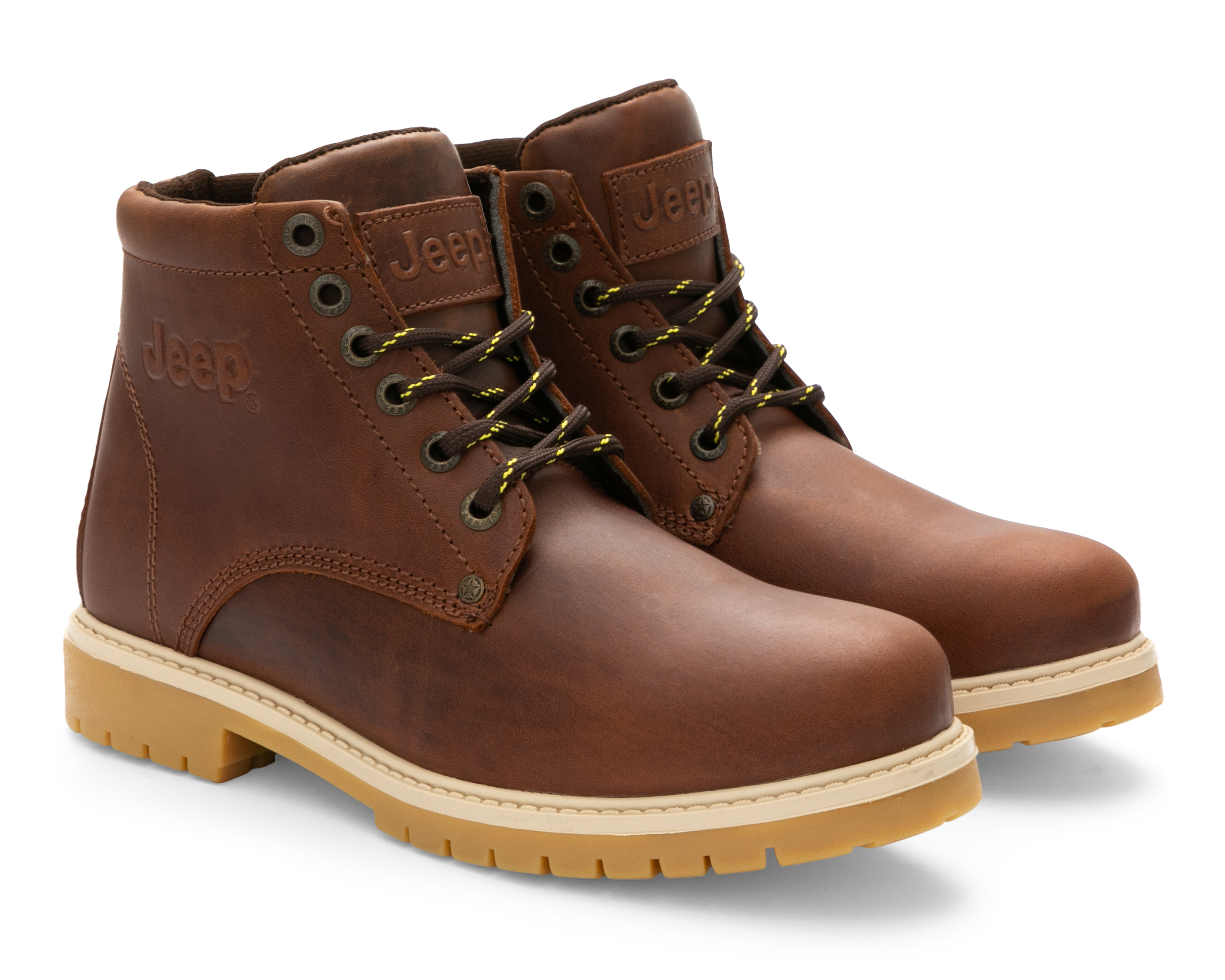 Foto 2 pulgar | Foto 1 | Botas Casuales Jeep de Piel para Hombre