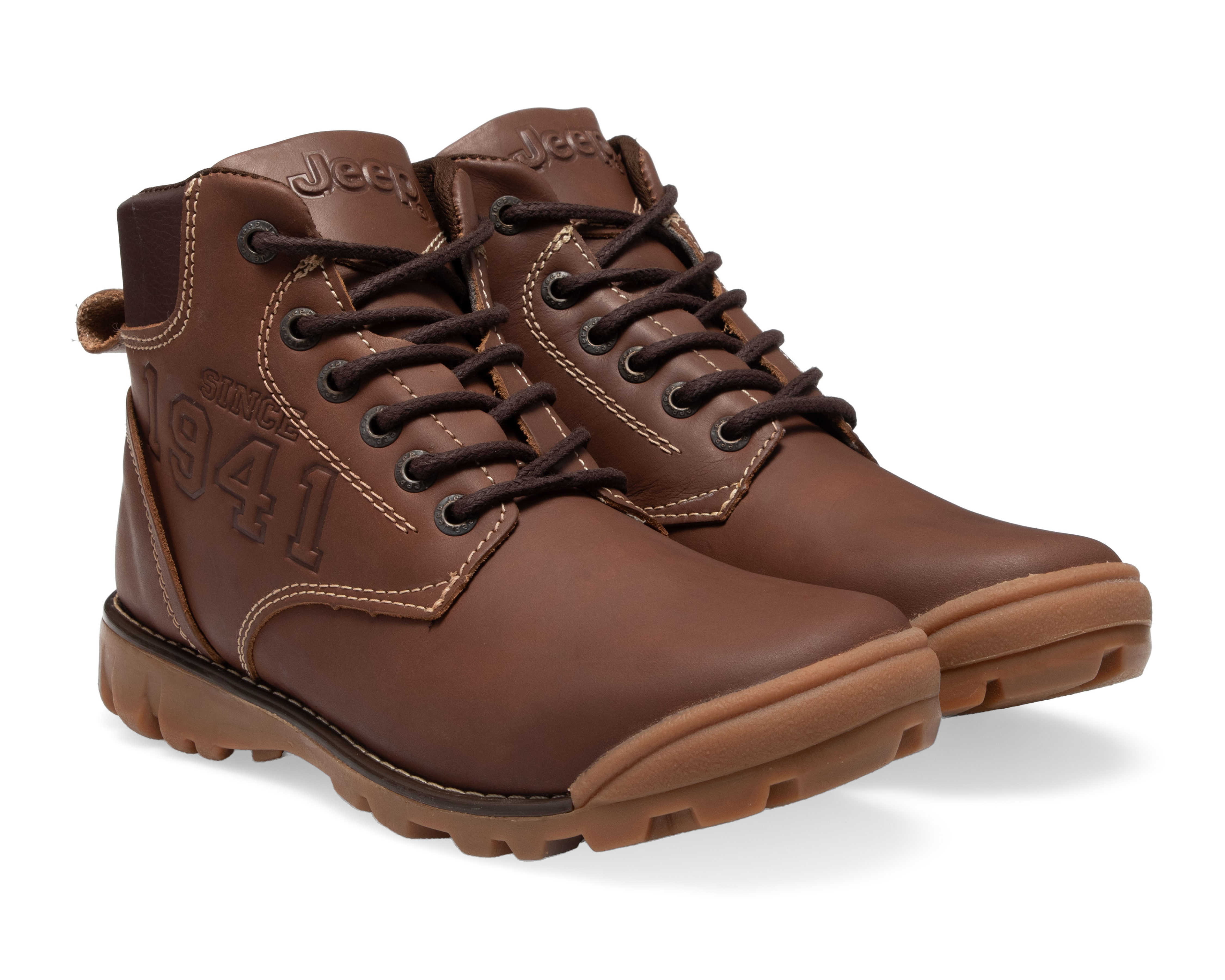 Foto 2 pulgar | Foto 1 | Botas Casuales Jeep de Piel para Hombre