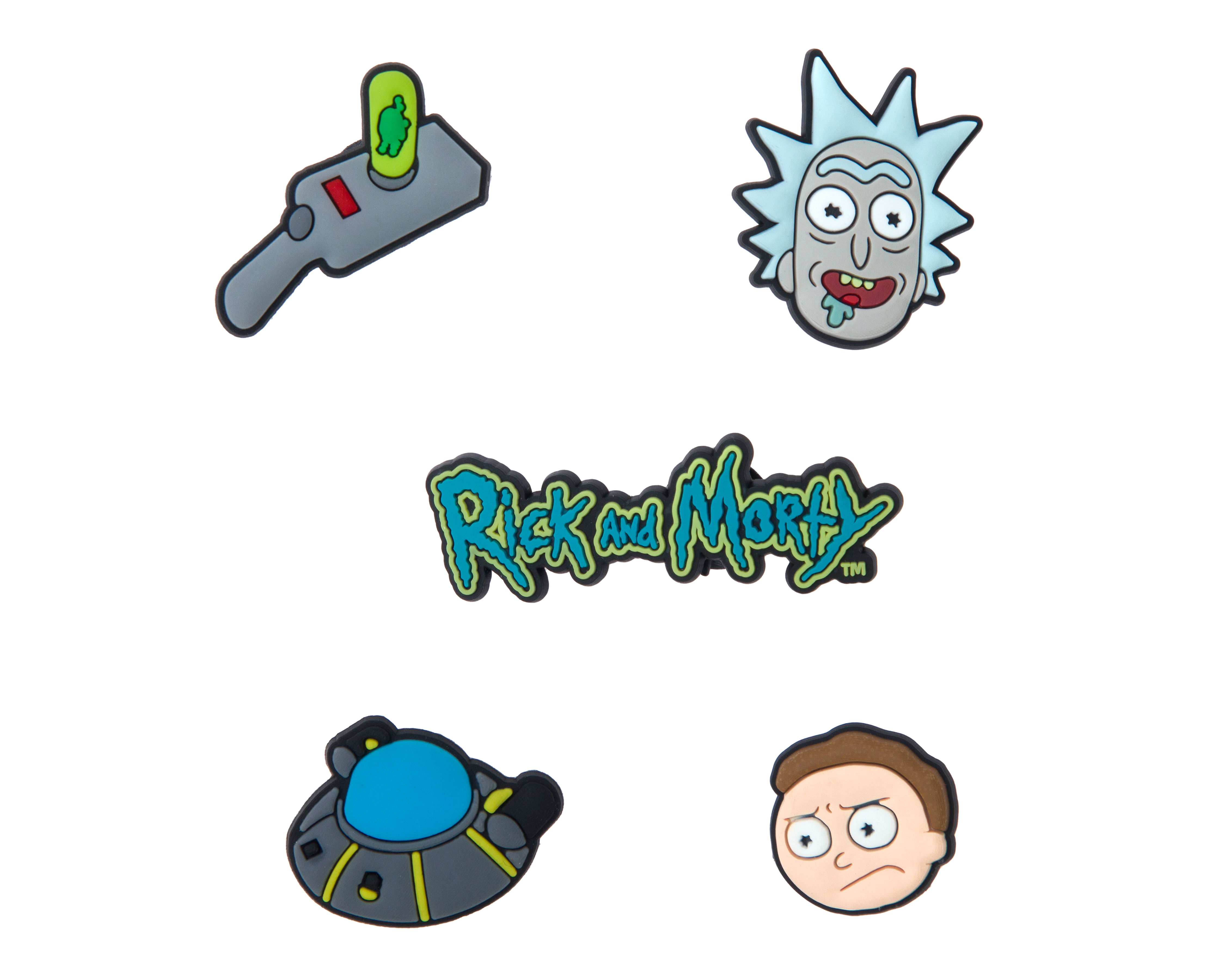 Paquete de Pines para Calzado Rick & Morty 5 Piezas